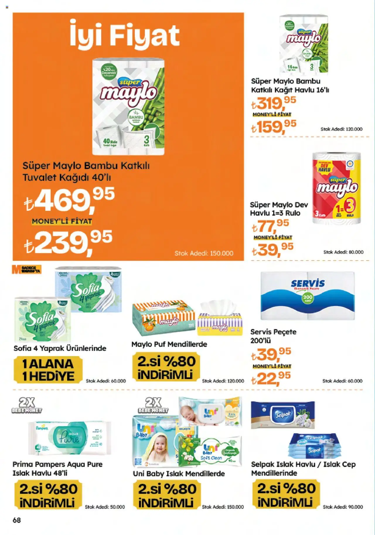 Migros Katalog - Migroskop - 25.09.2025 tarihinden itibaren geçerlidir | Sayfa: 68 | Ürünler: Tuvalet, Kağıt havlu, Tuvalet kağıdı