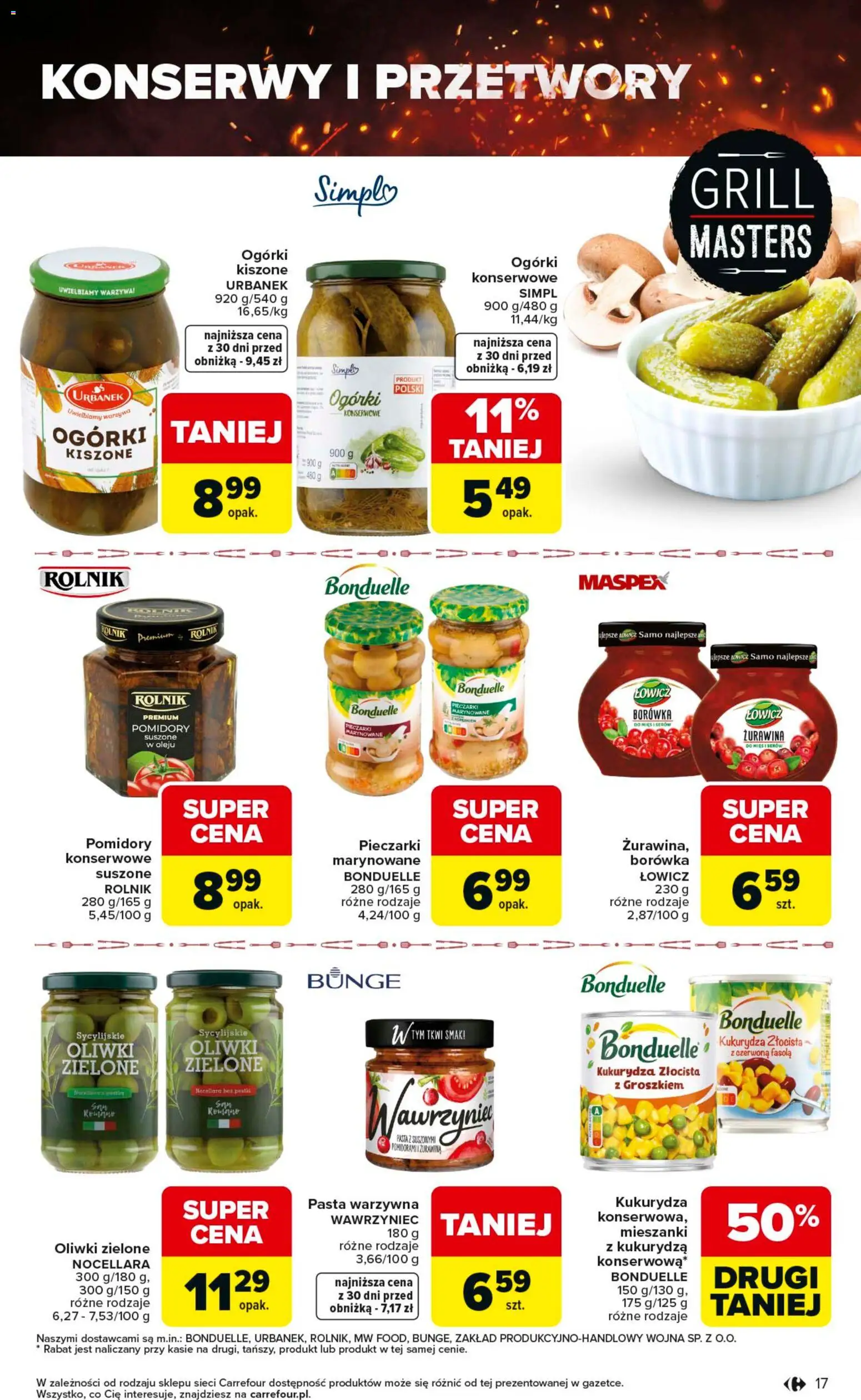 Carrefour gazetka - Misja:Grill Cię wzywa od 23.04.2026 | Strona: 17 | Produkty: Grill, Kukurydza, Ogórki, Warzywa