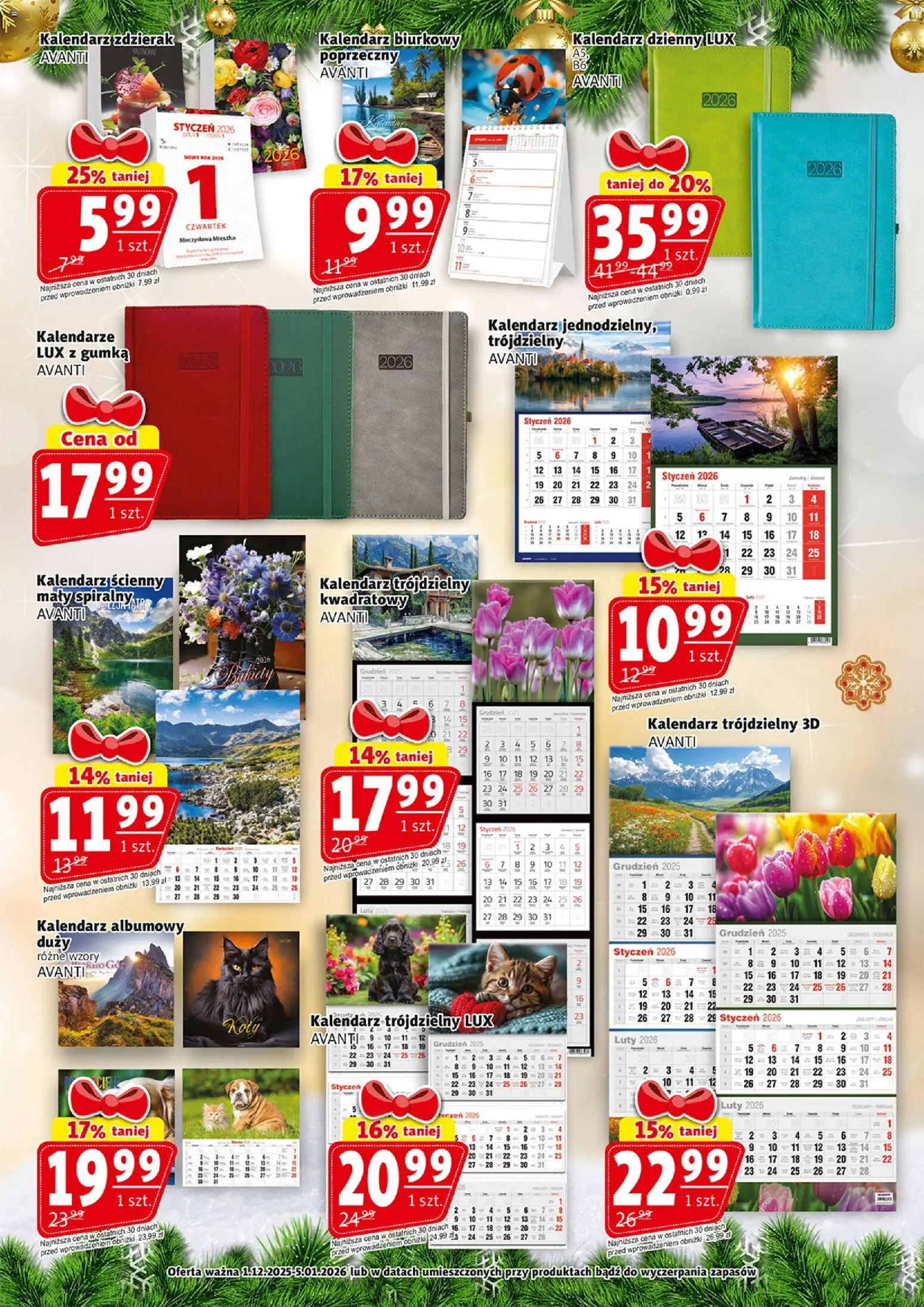 Prim Market Gazetka świąteczna od 01.12.2025 | Strona: 10 | Produkty: Kalendarz