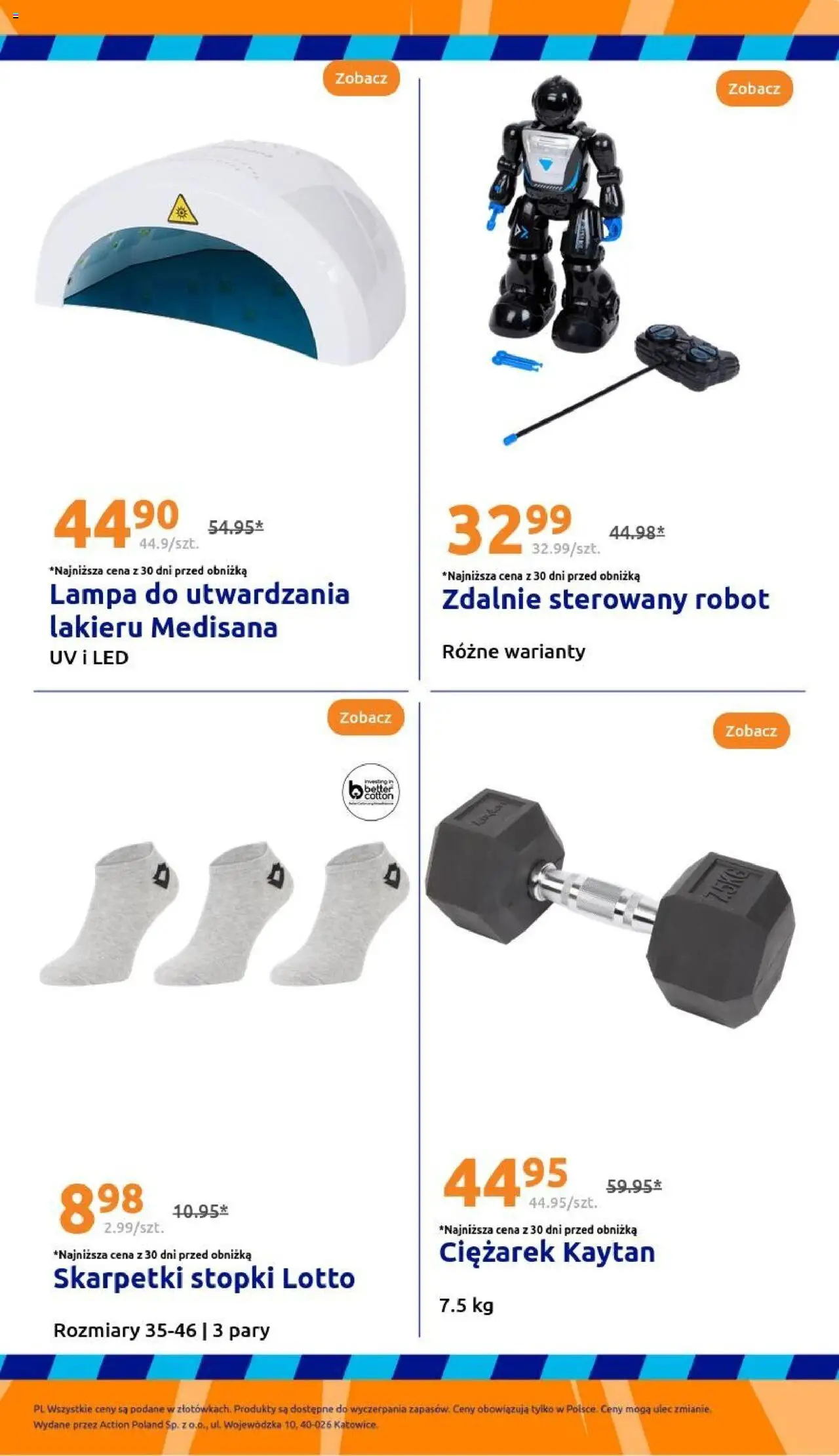 Action Gazetka od 10.09.2025 | Strona: 29 | Produkty: Skarpetki, Robot, Lampa