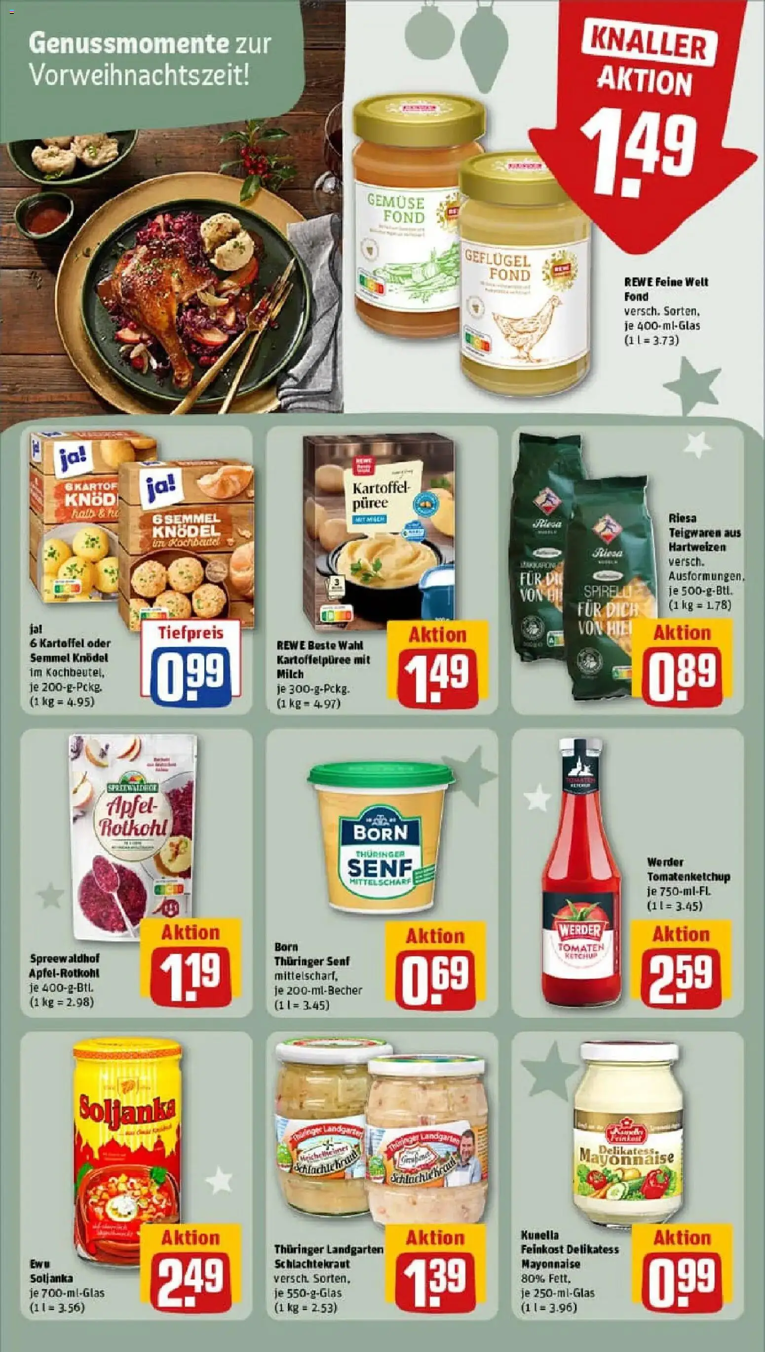 Rewe prospekt Neubrandenburg	 – gültig ab 10.11.2025 | Seite: 19 | Produkte: Milch, Äpfel, Gemüse, Pasta