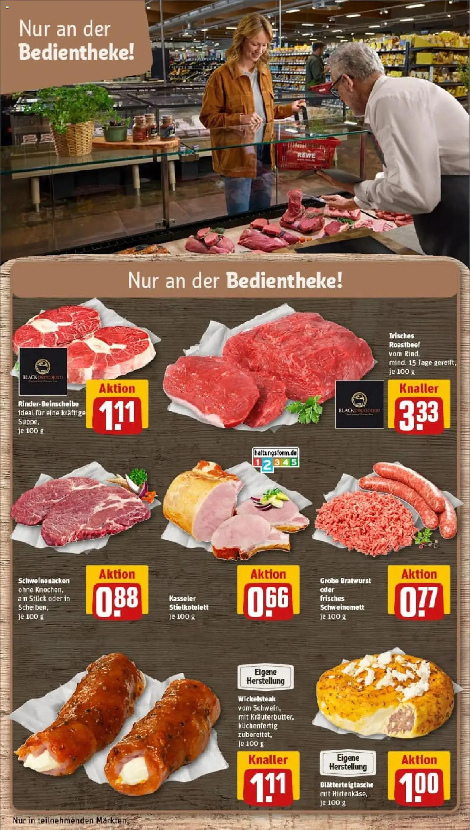 Rewe prospekt Rostock	 – gültig ab 29.12.2025 | Seite: 10 | Produkte: Bratwurst, Schweinenacken, Roastbeef, Steak