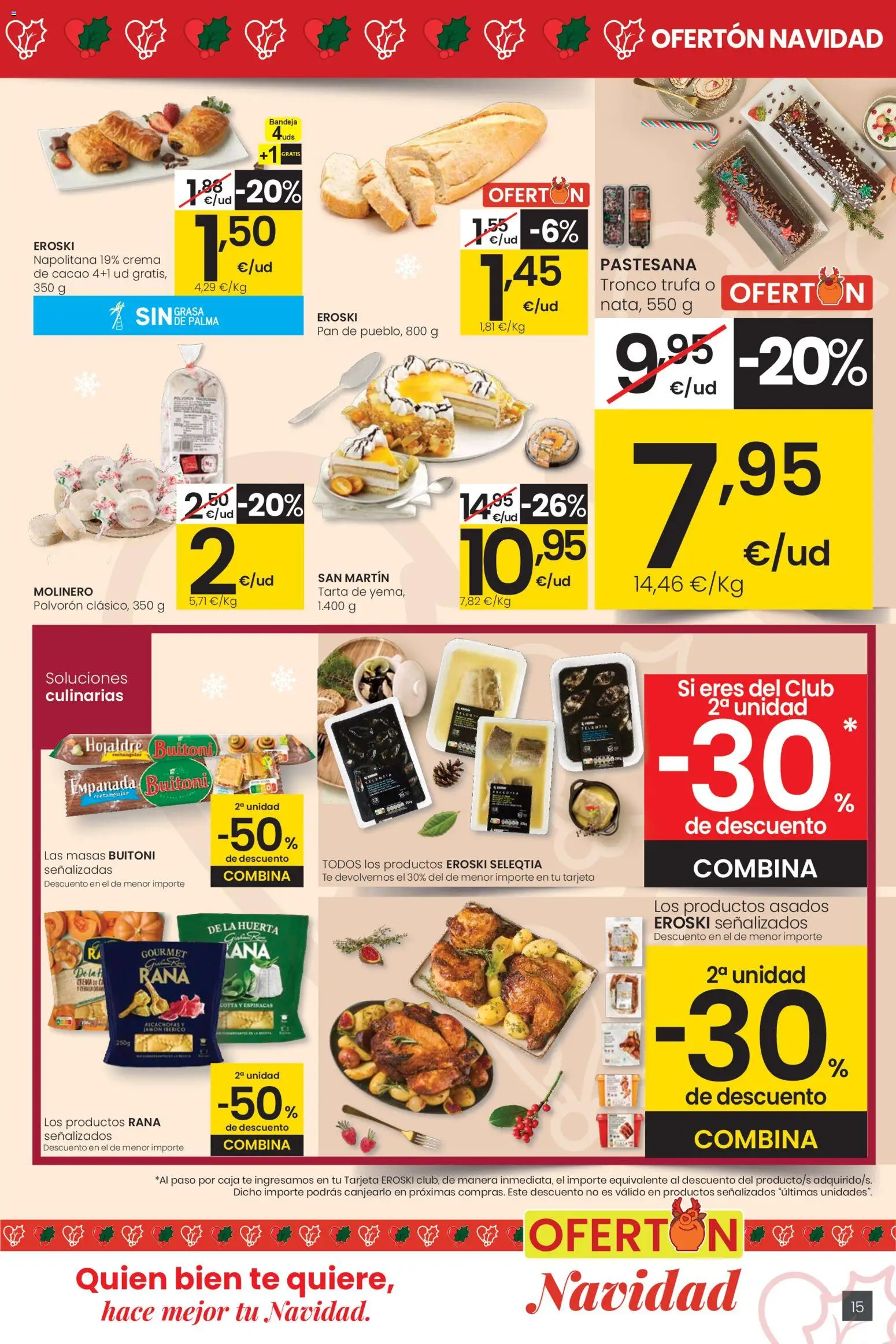 Eroski - Center │ válido desde el 18.12.2025 | Página: 15 | Productos: Jamón ibérico, Pan, Πορσελάνη, Bandeja