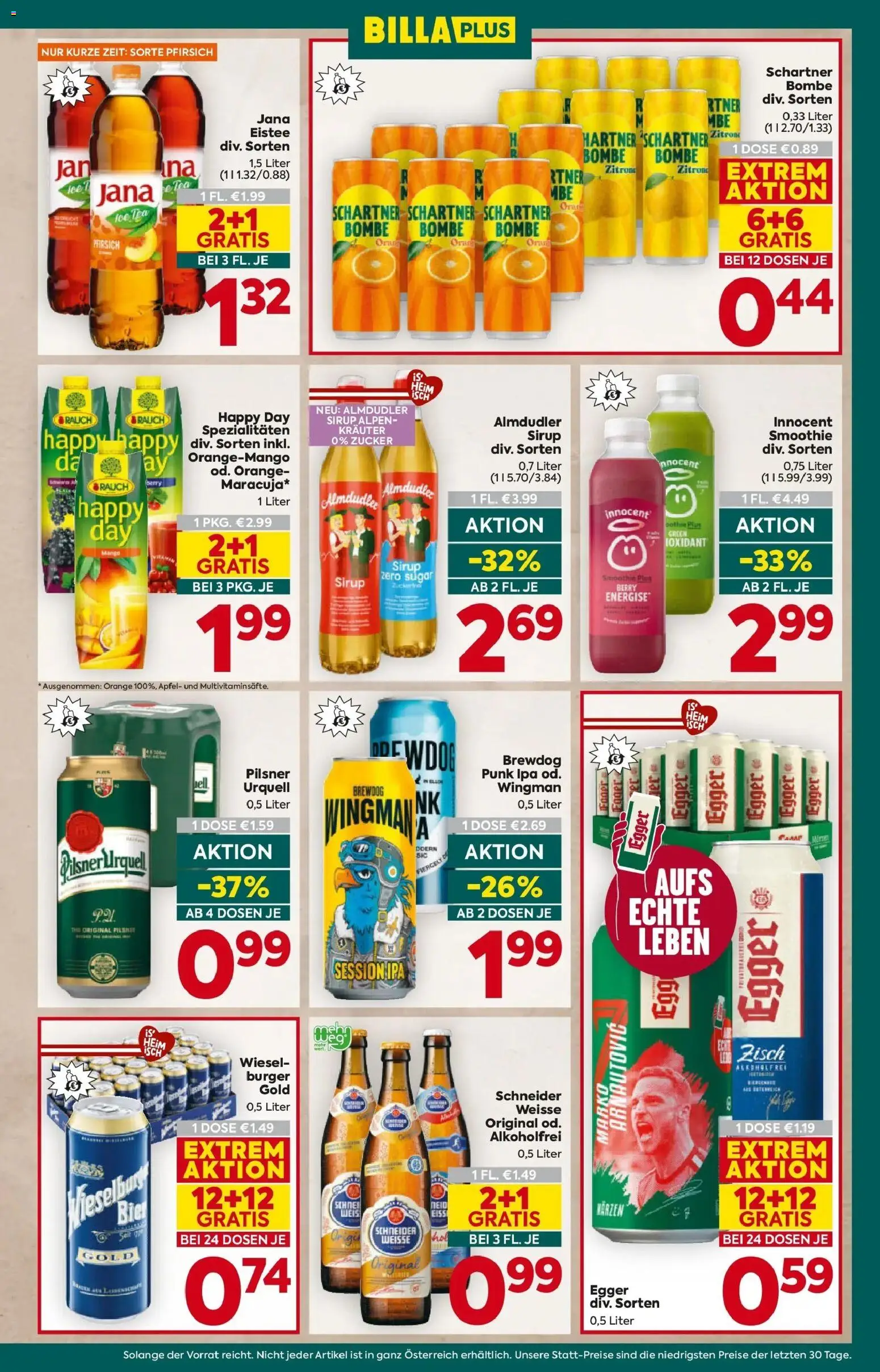 Billa Plus Flugblatt - Steiermark gültig ab 16.04.2026 | Seite: 13 | Produkte: Zucker, Zitrone, Mango, Bier