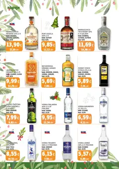 Labaš leták platný od 12.12.2025 | Strana: 28 | Produkty: Becherovka, Vodka, Fernet Stock, Finlandia