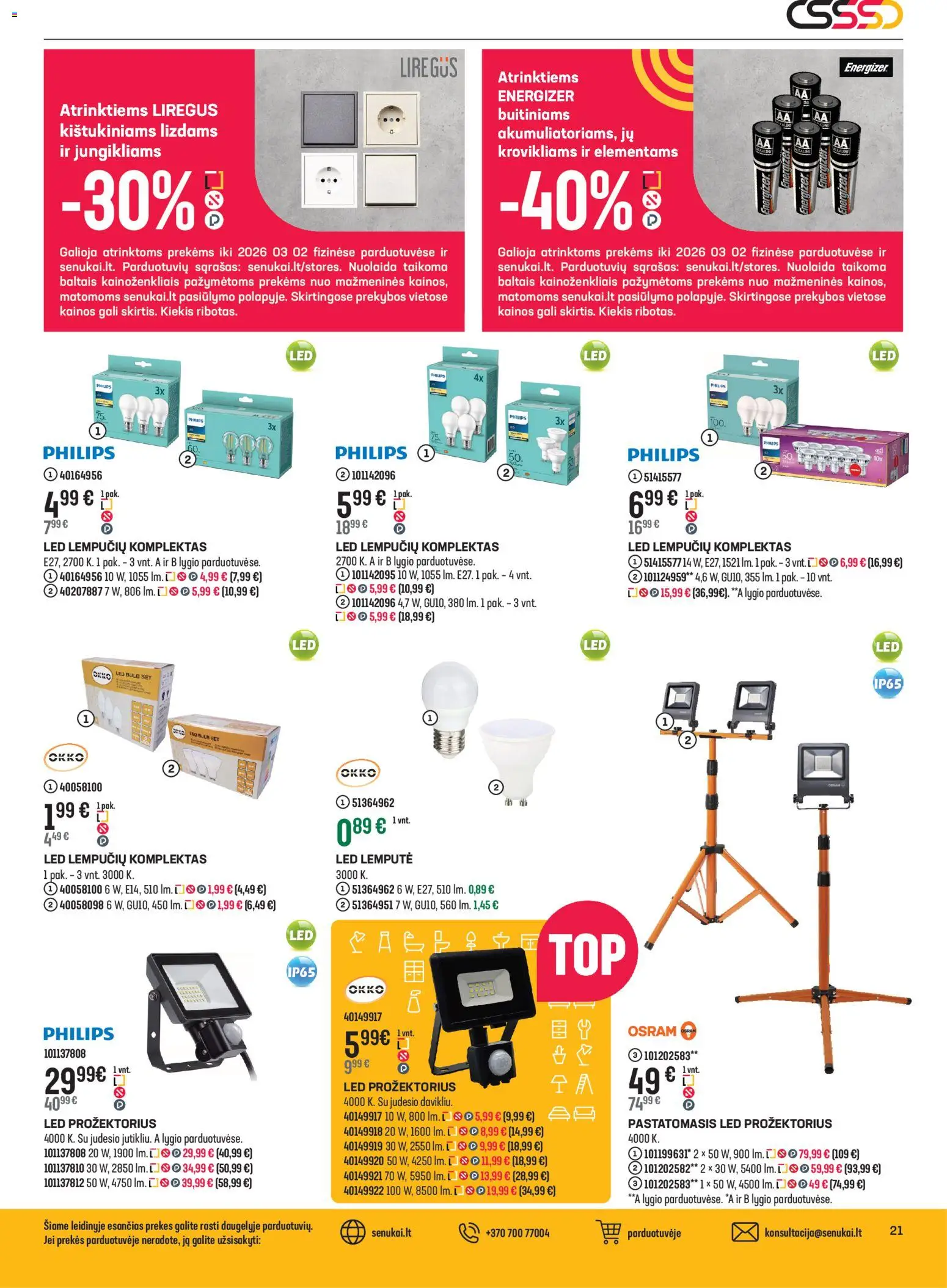 Senukai akcijos nuo 04.02.2026 | Puslapis: 21