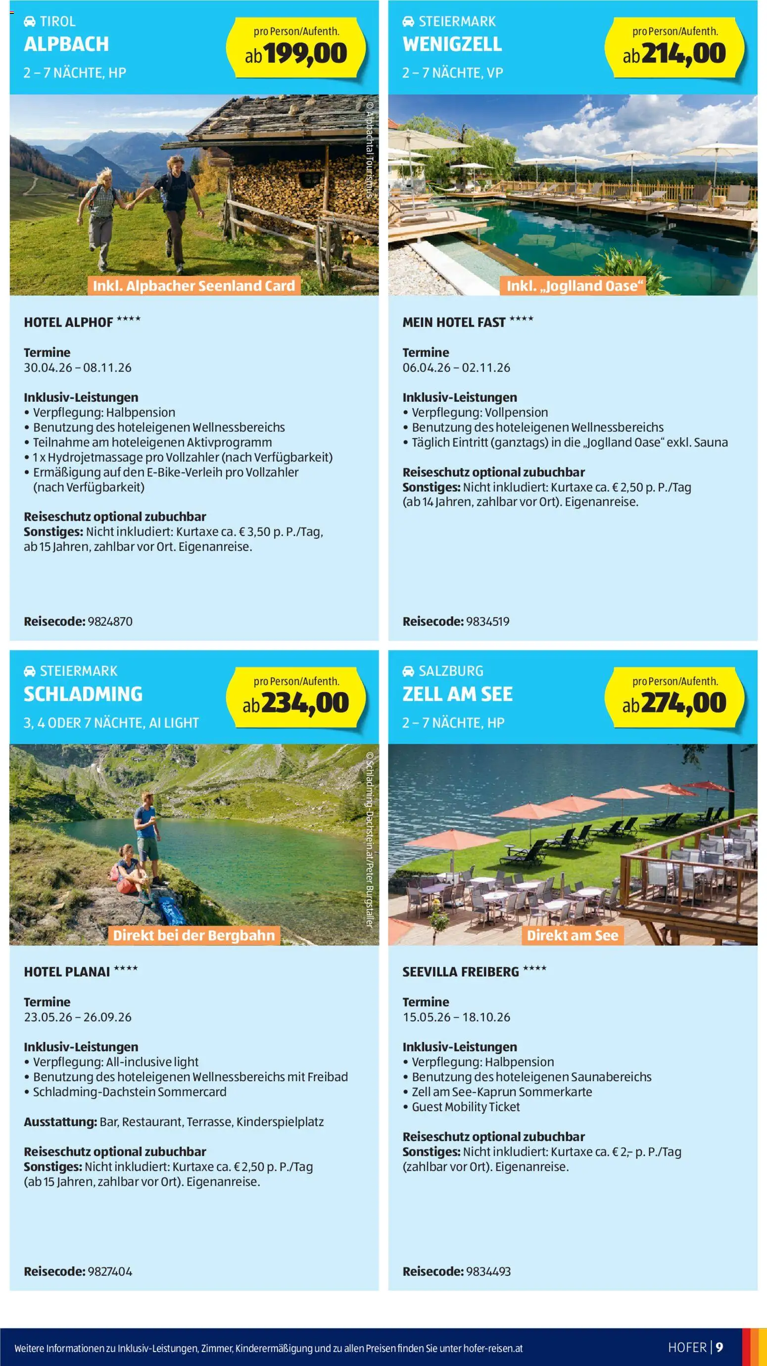 Hofer - Hofer Reisen Katalog gültig ab 29.04.2026 | Seite: 9