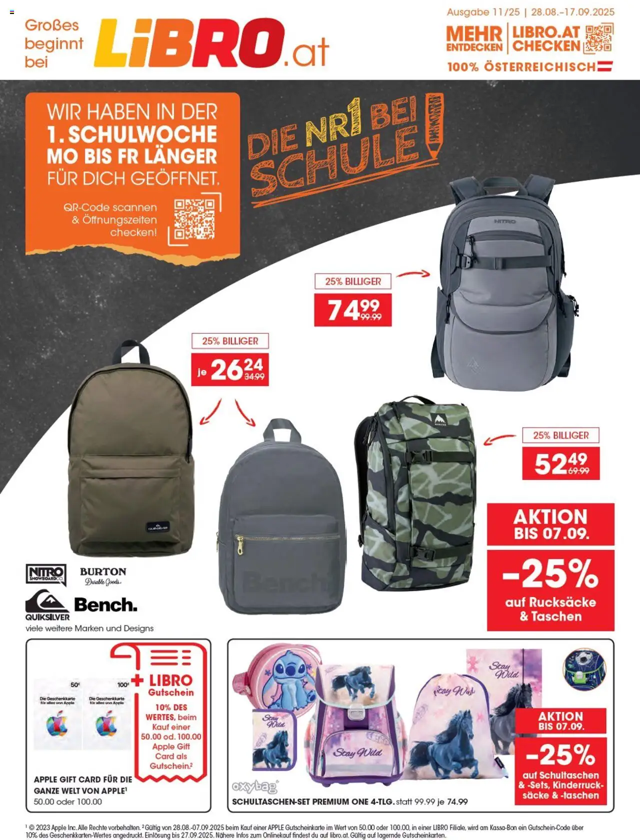 Libro Die Nr.1 bei Schule  gültig ab 28.08.2025 | Seite: 1 | Produkte: Apple