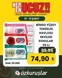 01.02.2026 tarihinden itibaren geçerli olan Özkuruşlar kataloğu önizlemesi
