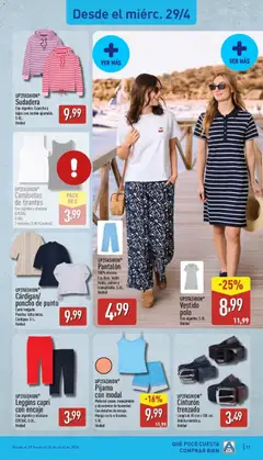 Vista previa UP2FASHION® Pijama con modal, Material suave, transpirable y absorbente de humedad. Con detalles de encaje. Manga corta o tirantes. S-XL Unidad válido desde el 27.04.2026 | Página: 17