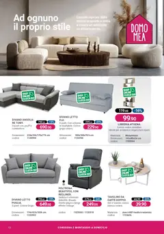Anteprima del volantino CFadda volantino valido a partire dal 19.03.2026 | Pagina: 12 | Prodotti: Caffè, Divano letto, Libreria, Poltrona
