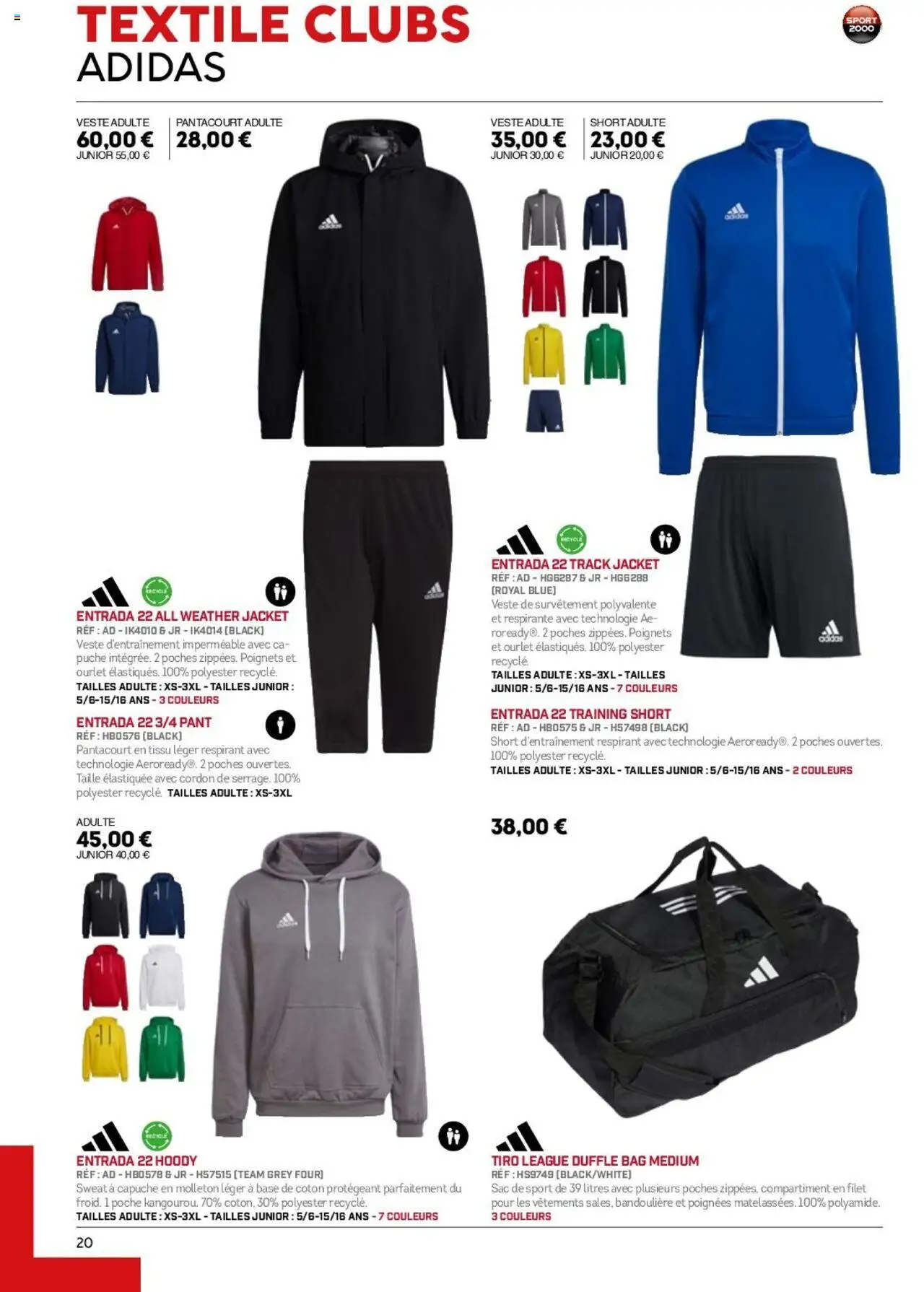 {H1} | Page: 20 | Produits: Coton, Poignées, Vêtements, Veste