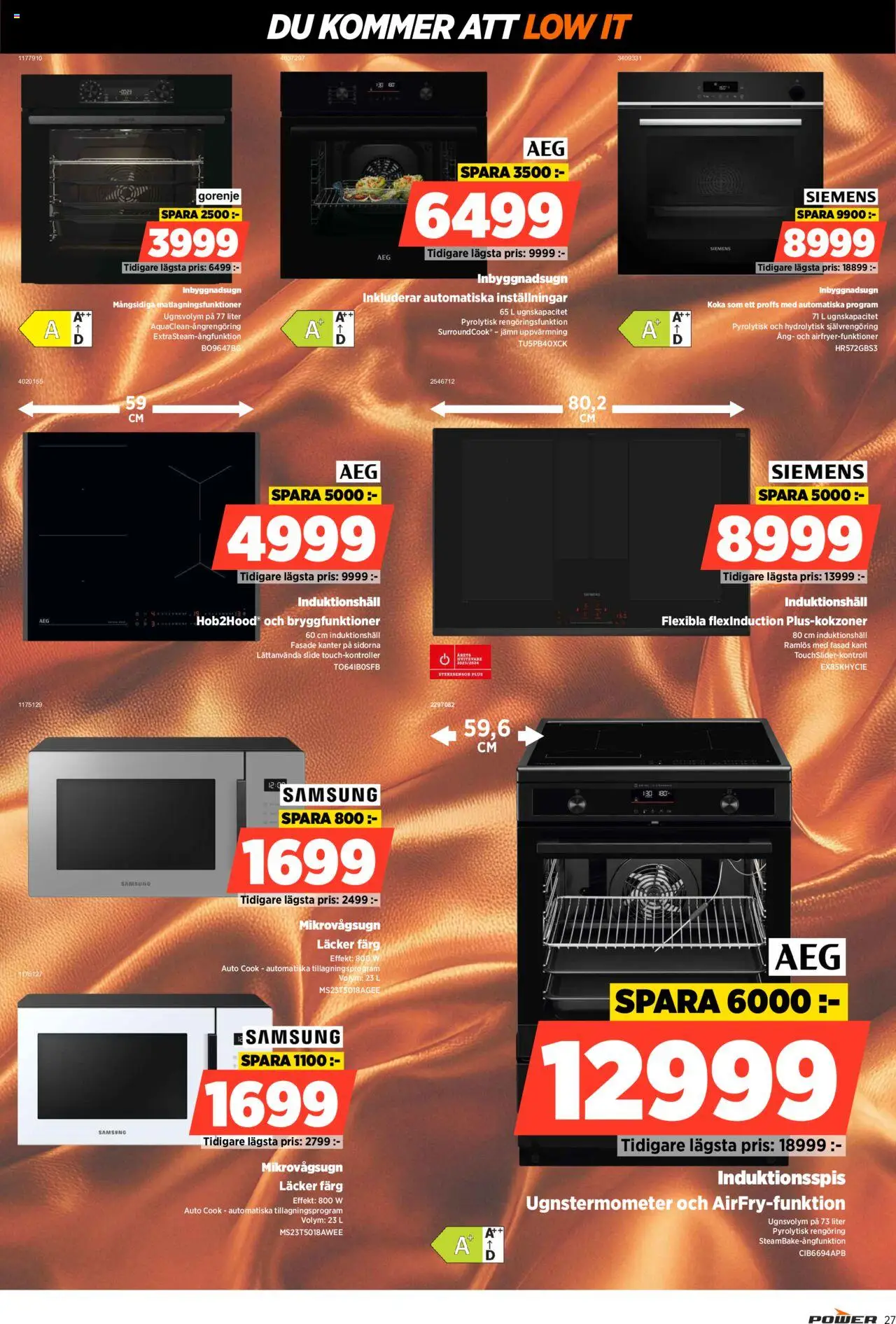 Power reklamblad aktuell från 22.09.2025 | Sida: 27 | Produkter: Mikrovågsugn