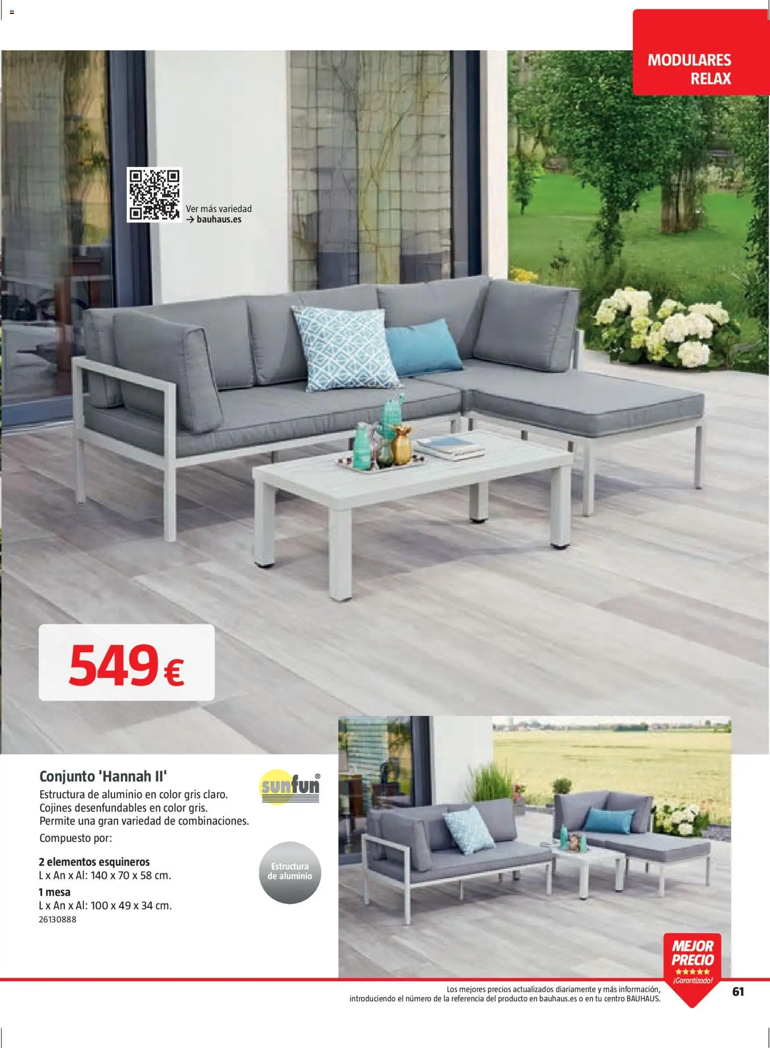 Bauhaus Verano │ válido desde el 16.03.2026 | Página: 61 | Productos: Mesa
