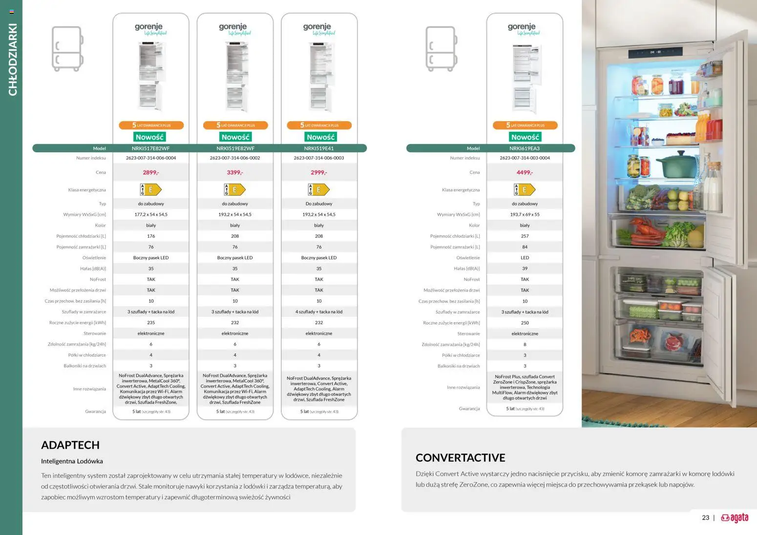Salony Agata Gazetka - Gorenje od 05.12.2025 | Strona: 12 | Produkty: Pasek, Lodówka