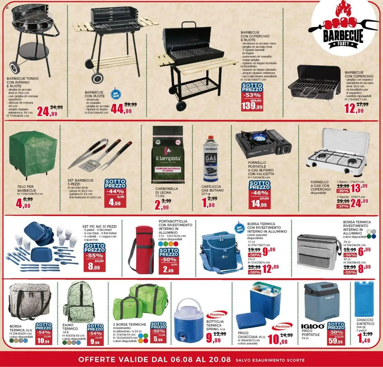Volantino Happy Casa del 06.08.2025 | Pagina: 8 | Prodotti: Zaino, Borsa termica, Fornello, Bottiglia
