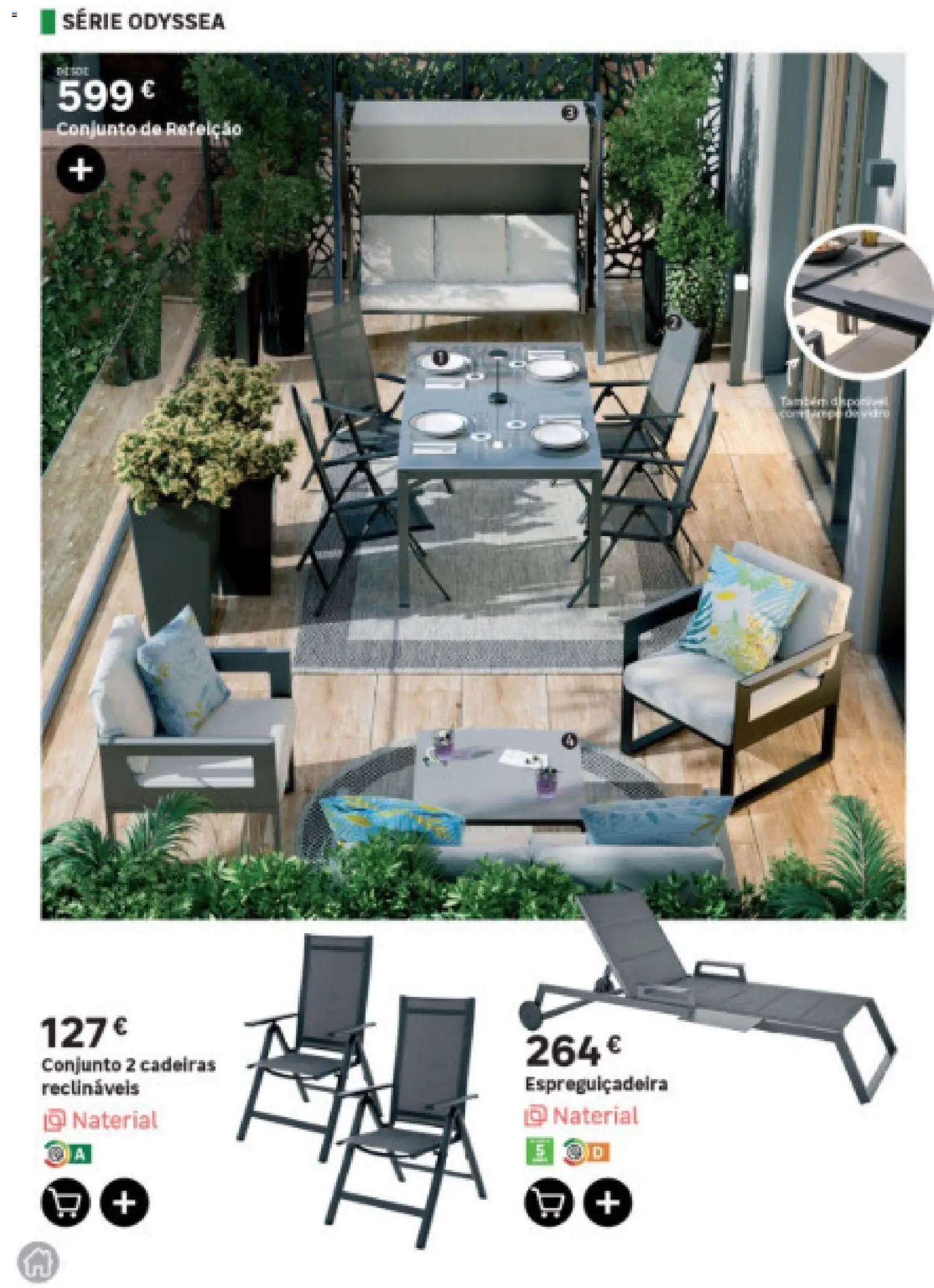 Leroy Merlin Arquipélago da Madeira Jardim │ válido de 12.03.2026 | Página: 8 | Produtos: Cadeiras, Espreguiçadeira