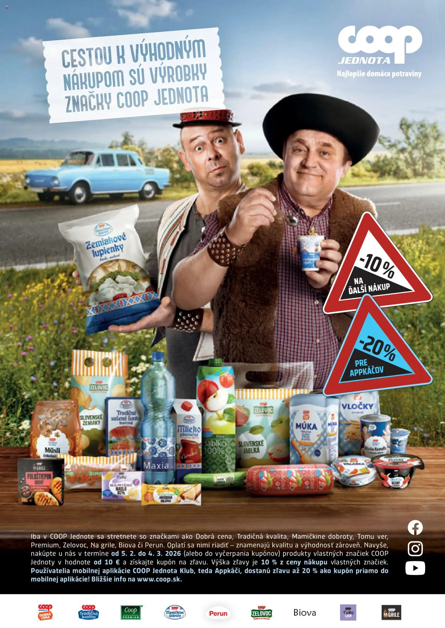 Nové COOP Jednota akcie – leták je platný od 01.02.2026 | Strana: 31 | Produkty: Jablká, Múka, Vločky