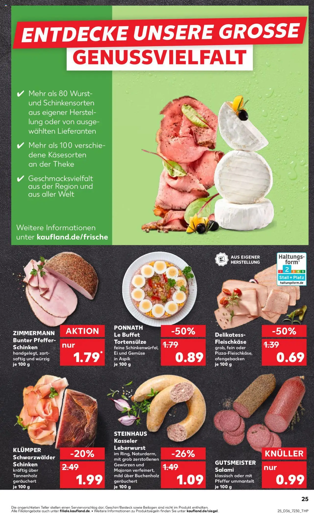 Kaufland prospekt Bremen	 - gültig ab dem 04.09.2025 | Seite: 25 | Produkte: Theke, Gemüse, Pfeffer, Salami
