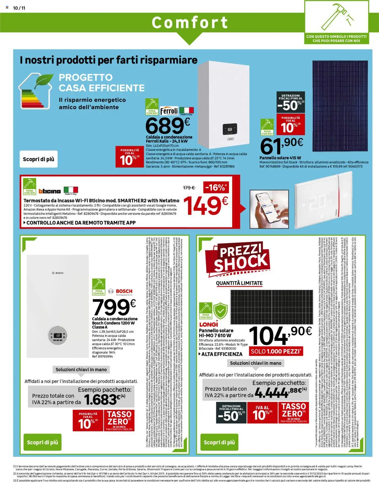 Volantino Leroy Merlin del 07.10.2025 | Pagina: 10 | Prodotti: Acqua, Tubo, Cavo, Alluminio