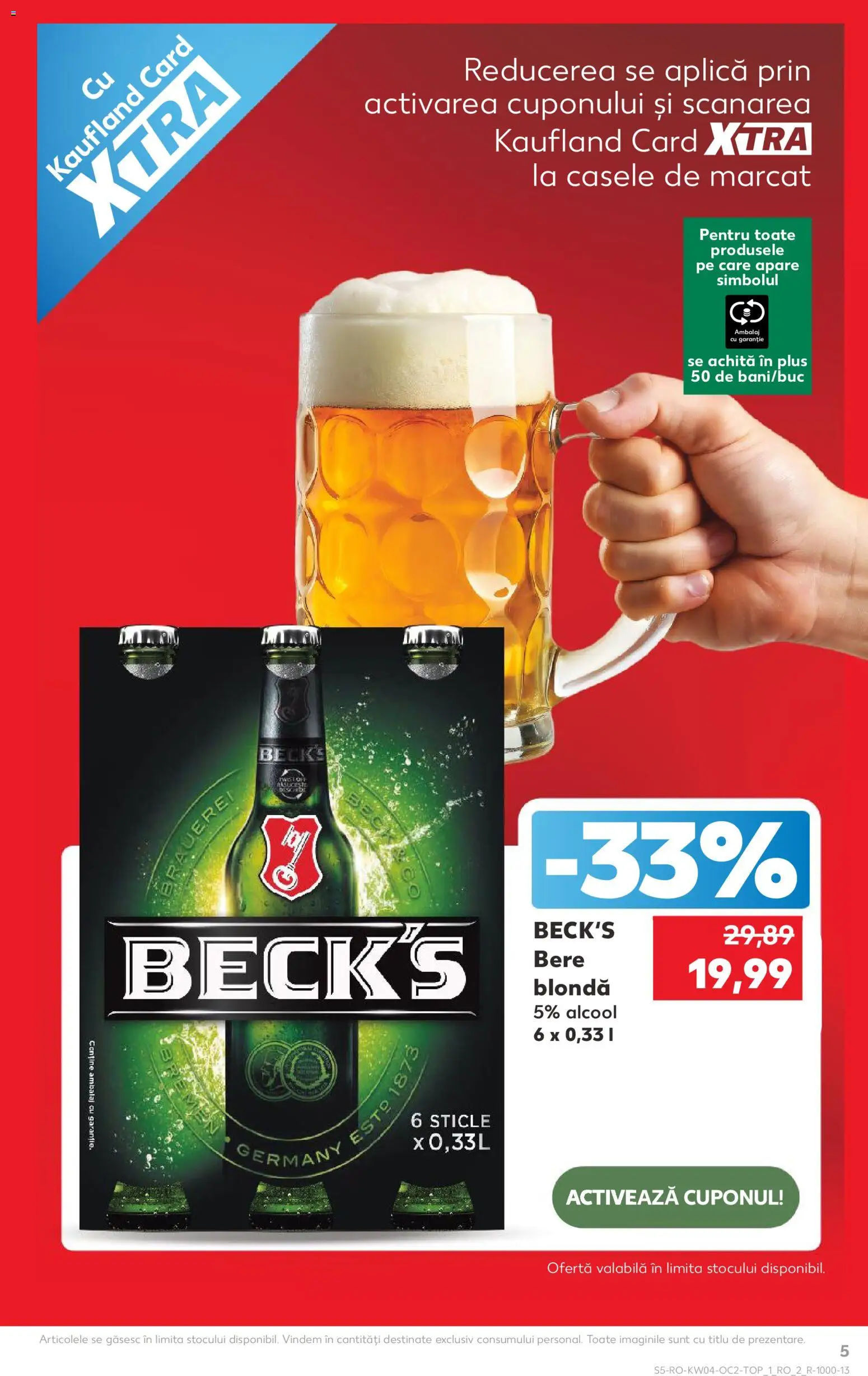 Noul catalog Kaufland – valabil de la 21.01.2026 | Pagină: 5 | Produse: Bere