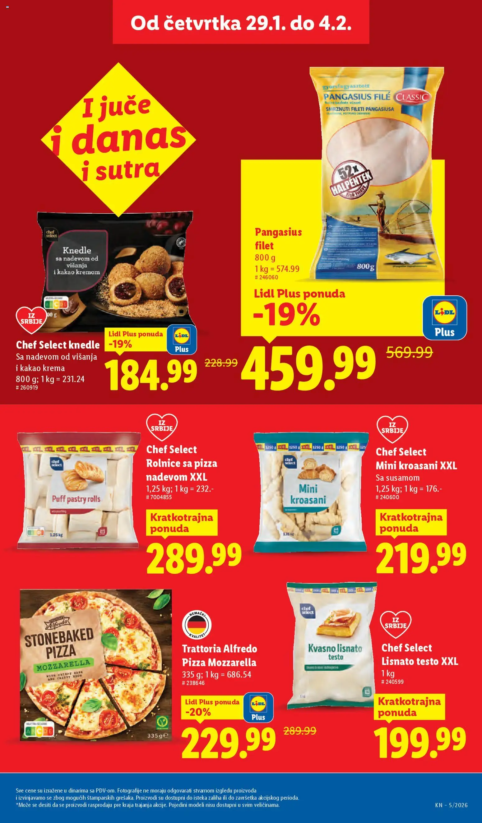 Lidl katalog - važi od 29.01.2026 | Strana: 21 | Proizvode: Lisnato testo, Krema, Mozzarella, Knedle