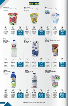Metro kupi više plati manje - pregled Metro kataloga - važi od 01.02.2026 | Strana: 2 | Proizvode: Sveže mleko, Moja kravica, Mleko, Pavlaka