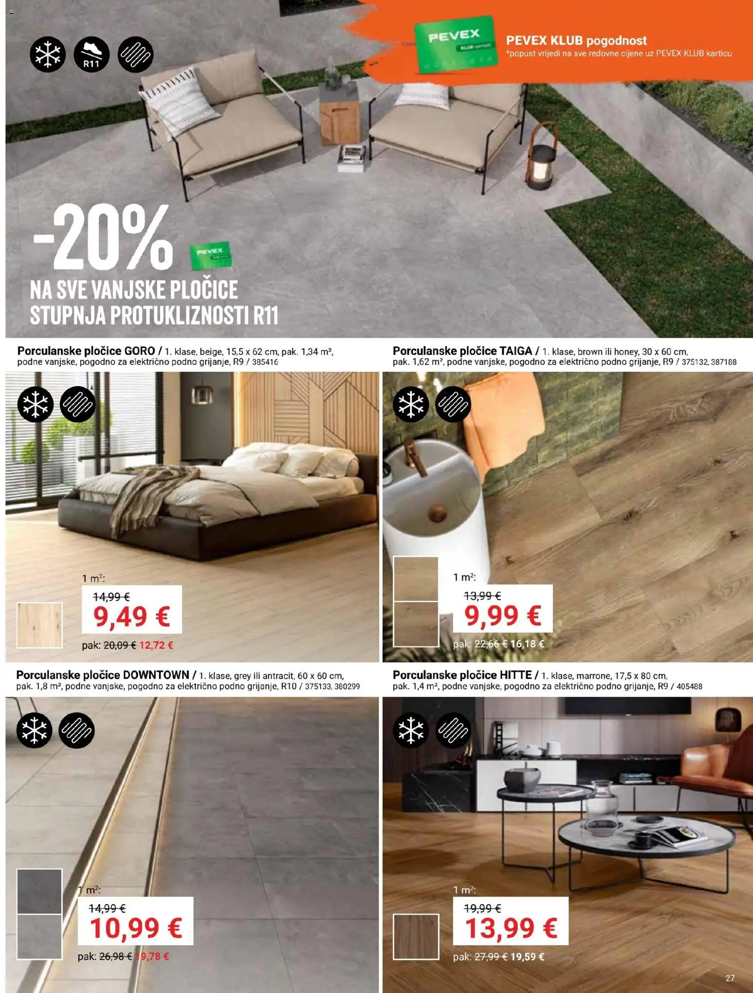 Pevex katalog | vrijedi od 23.10.2025 | Stranica: 27 | Proizvodi: Pločice