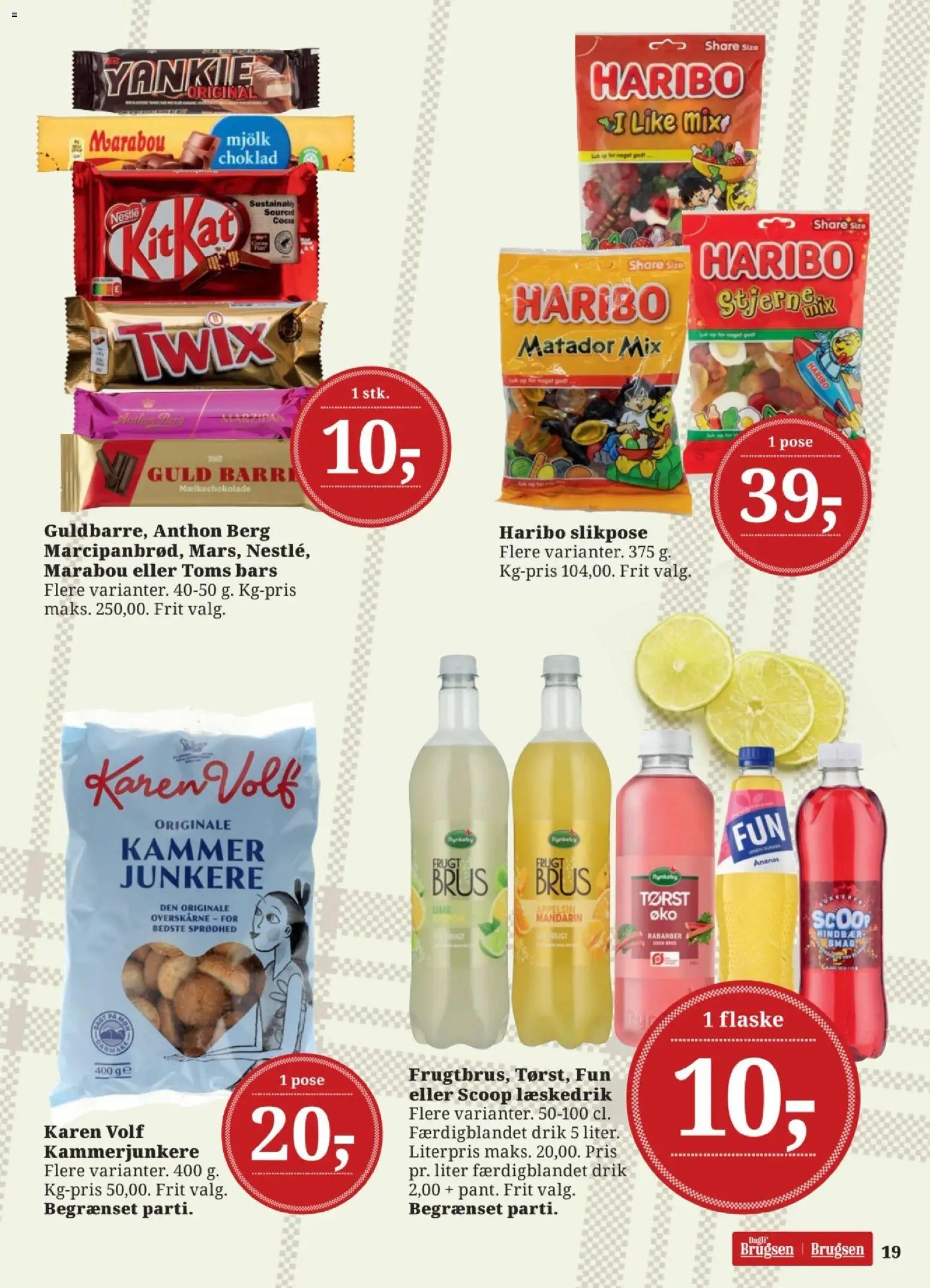 Dagli'Brugsen tilbudsavis – gyldig fra 24.04.2026 | Side: 19 | Produkter: Rabarber, Lime, Hindbær