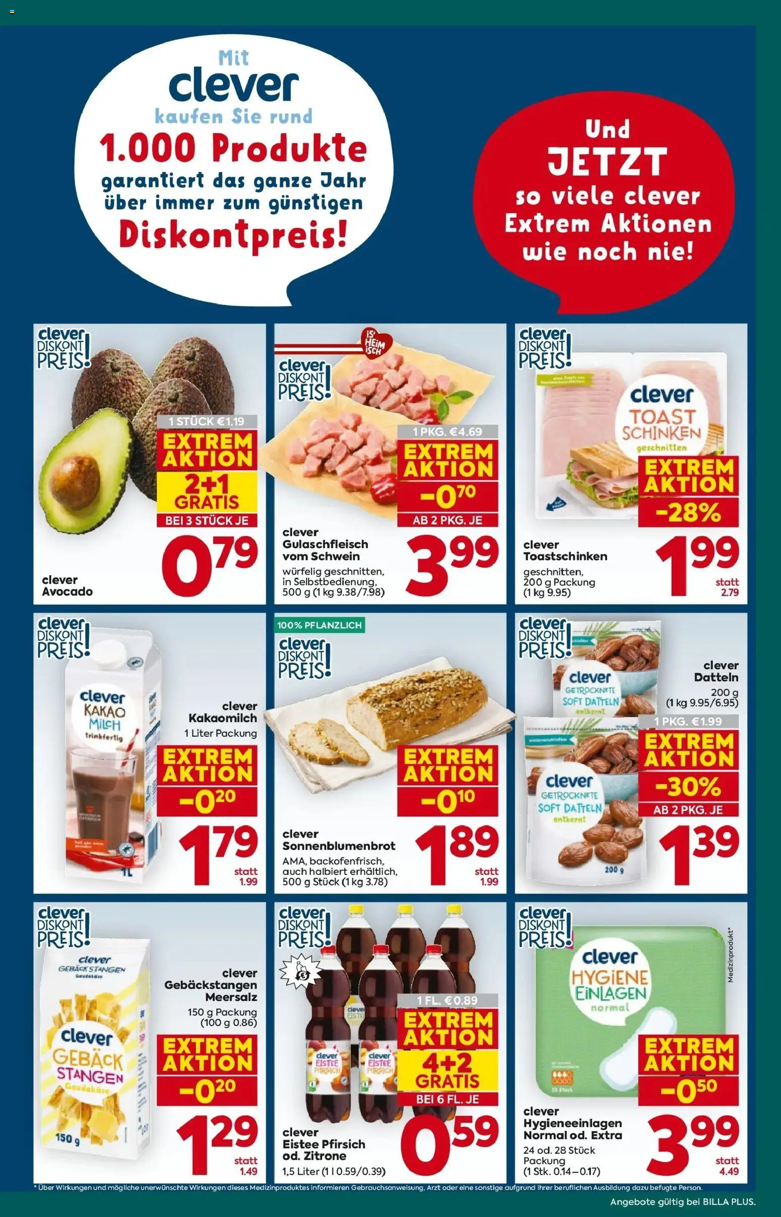 Billa Plus Flugblatt - Wien gültig ab 08.01.2026 | Seite: 9 | Produkte: Avocado, Zitrone, Pfirsich, Schinken