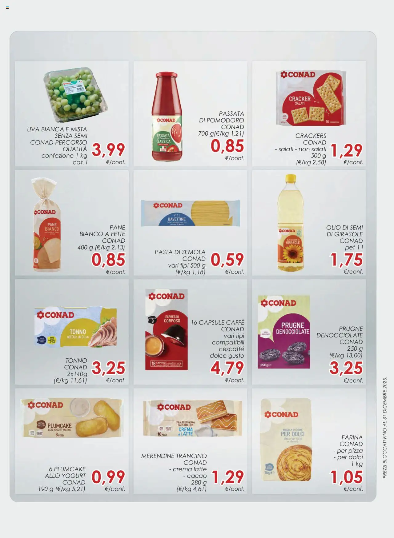 Volantino Conad del 10.09.2025 | Pagina: 9 | Prodotti: Crema, Pane, Latte, Farina