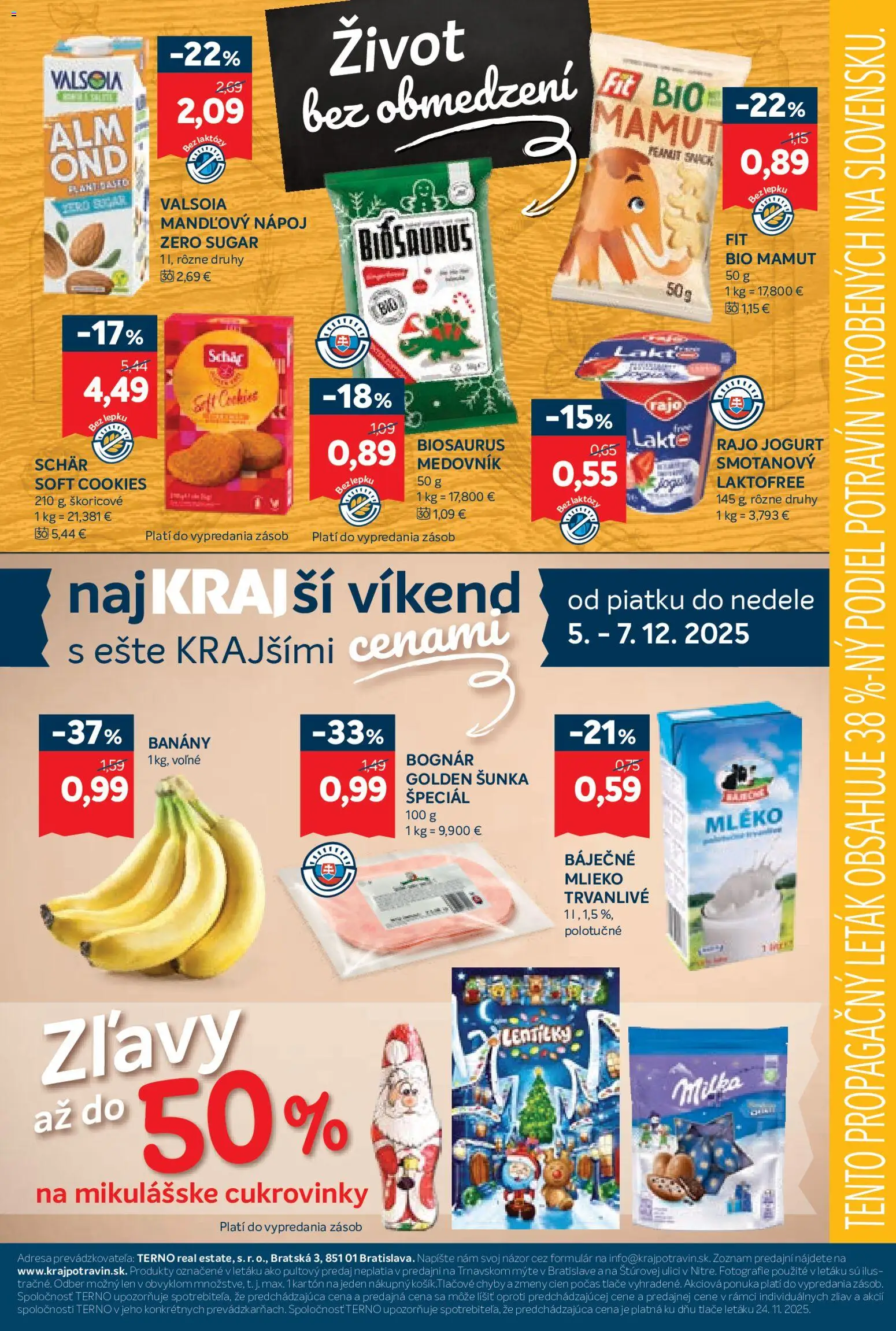 Nové Kraj akcie – leták je platný od 04.12.2025 | Strana: 17 | Produkty: Mlieko, Šunka, Pero, Milka
