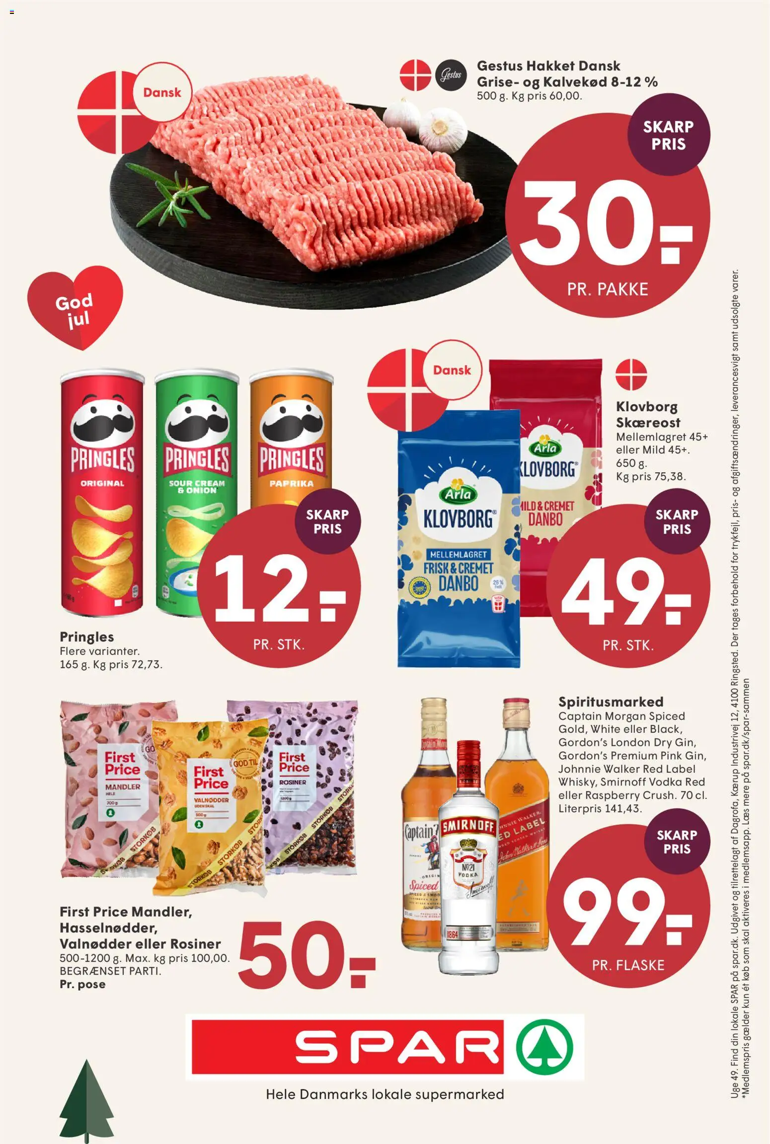 Spar tilbudsavis – gyldig fra 28.11.2025 | Side: 33 | Produkter: Rosiner, Mandler, Søm, Paprika