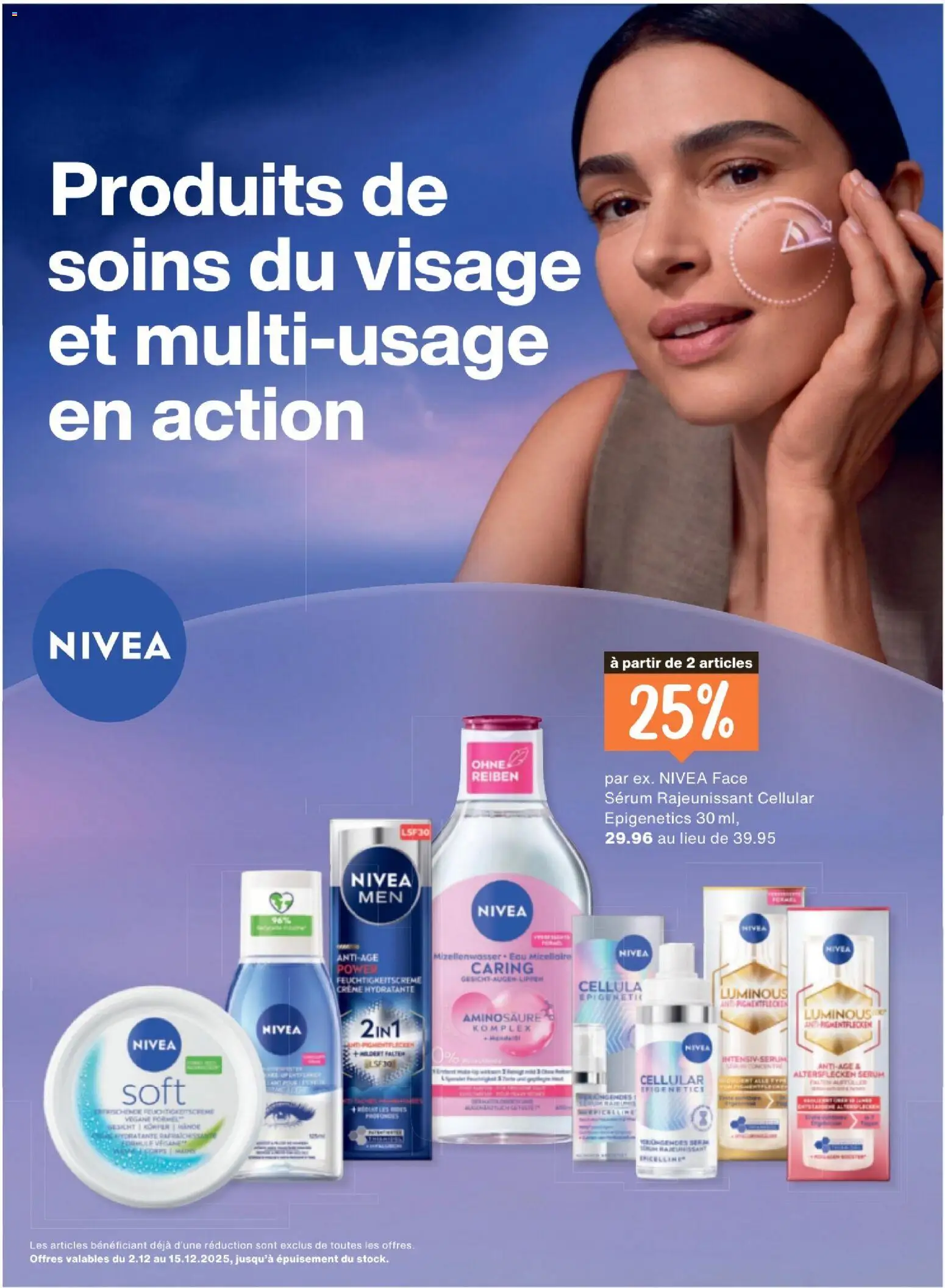 Migros Magazine FR – gültig ab 02.12.2025 | Seite: 50 | Produkte: Serum, Mizellenwasser, Creme