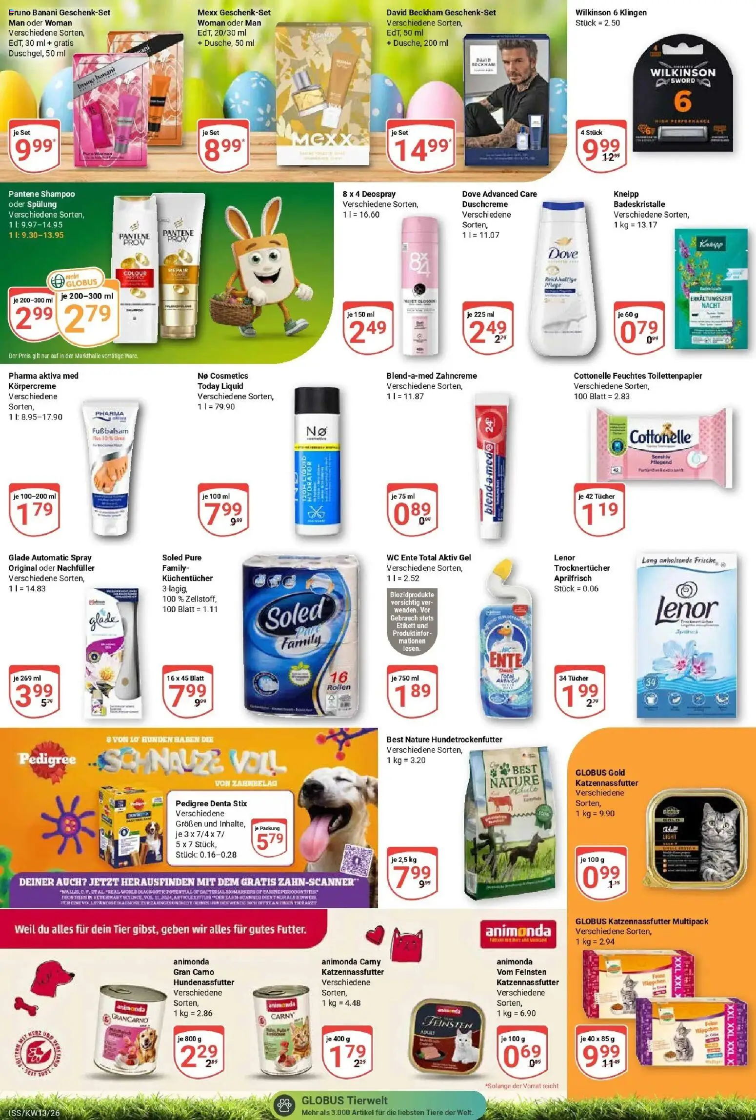 Globus prospekt Isserstedt	 – gültig ab 23.03.2026 | Seite: 20 | Produkte: Shampoo, Körpercreme, Deospray, Feuchtes Toilettenpapier