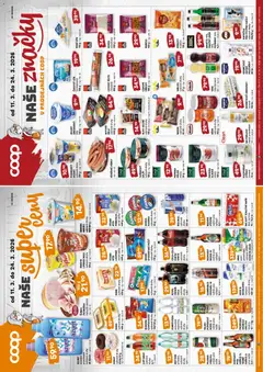 Náhled letáku Coop leták - Západočeský region od 11.03.2026 | Strana: 4 | Produkty: Dobrá voda, Vídeňské párky, Kokos strouhaný, Fidorka