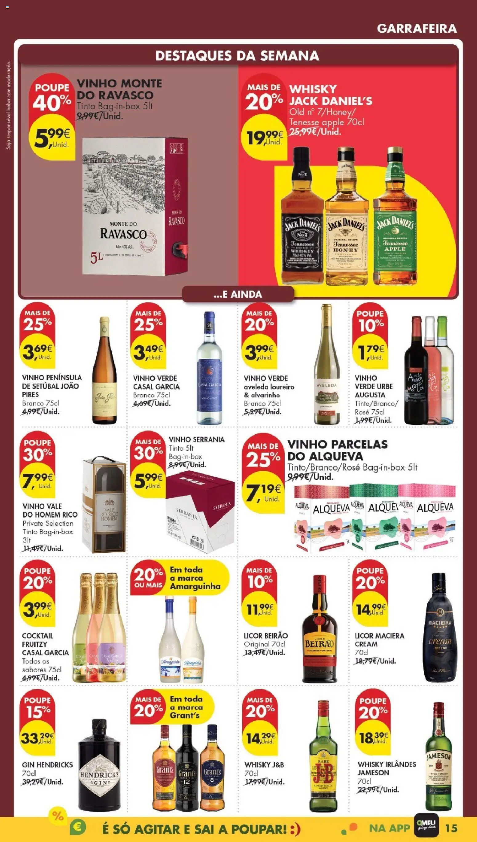 Pingo Doce Poupe Esta Semana Madeira │ válido de 24.02.2026 | Página: 15 | Produtos: Whisky, Licor, Macieira cream, Vinho