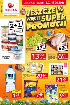 Pogląd oferty "Selgros cash&carry gazetka - Jeszcze więcej super promocji" - ważna od 12.03.2026