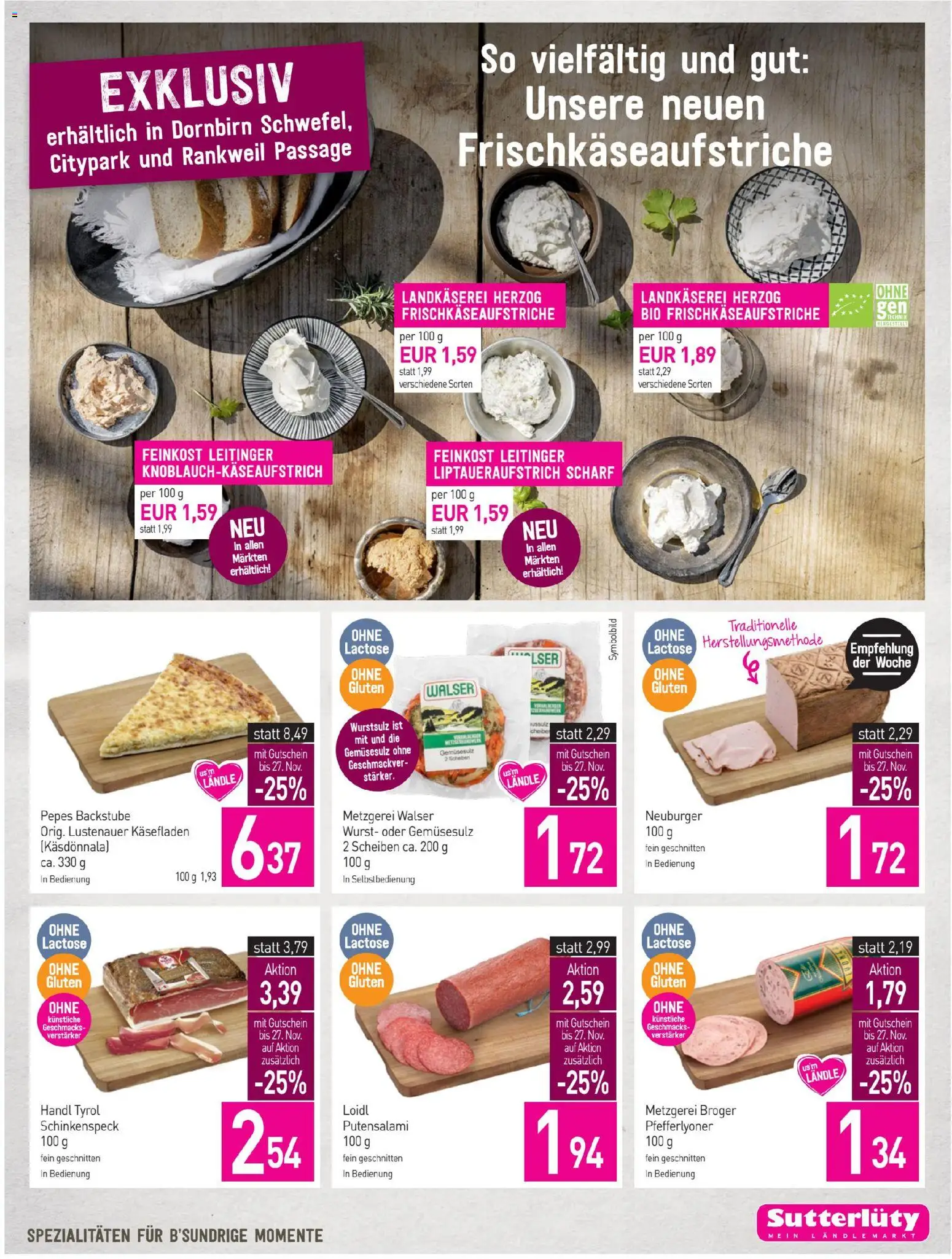 Sutterlüty Flugblatt gültig ab 20.11.2025 | Seite: 7 | Produkte: Wurst