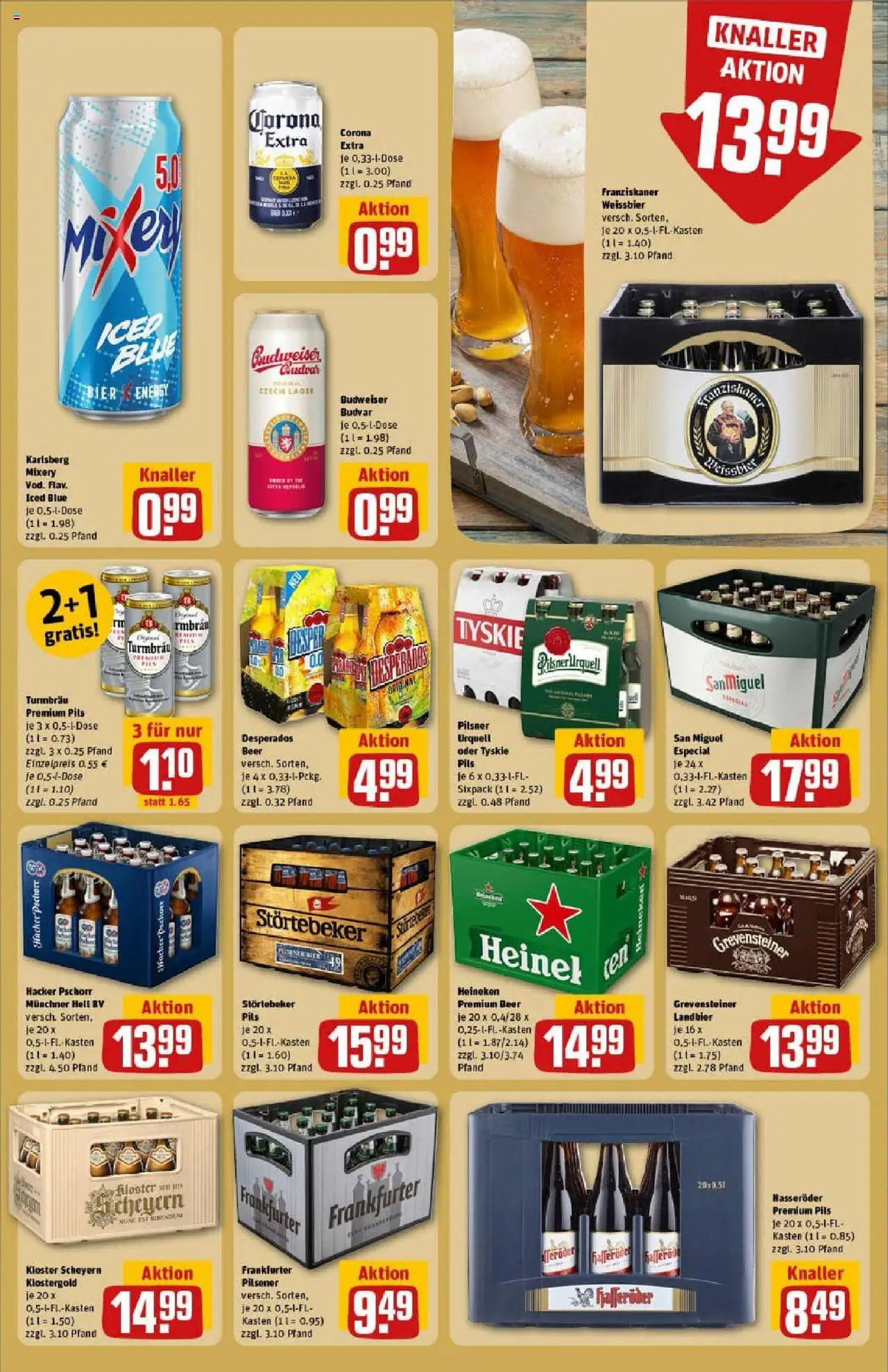 Rewe prospekt Elsterwerda	 - gültig ab dem 24.08.2025 | Seite: 23 | Produkte: Pils, Pilsner urquell, Budweiser, Hasseröder