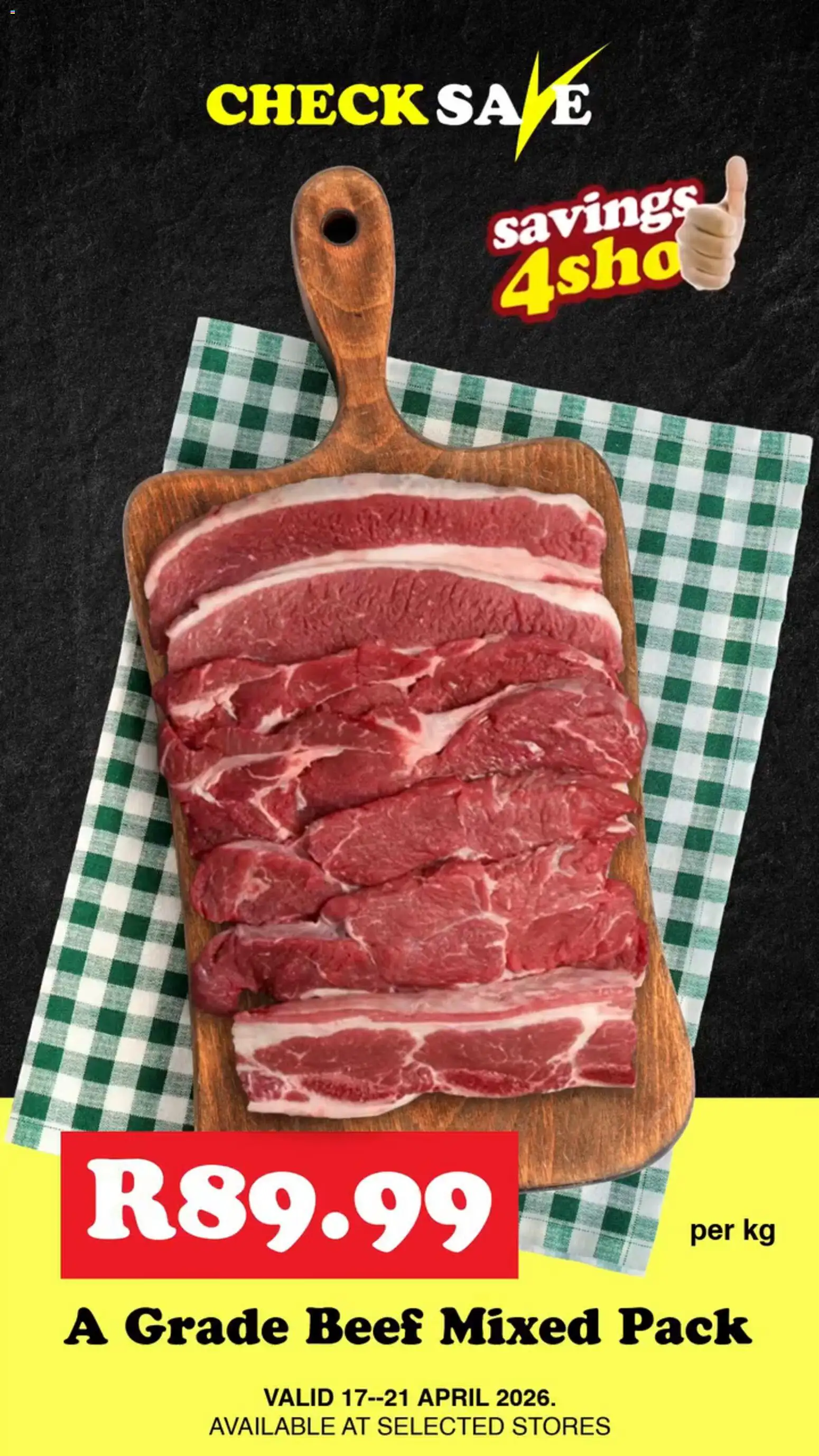 New Check Save catalogue – valid from 17.04.2026 | Page: 1 | Products: Beef
