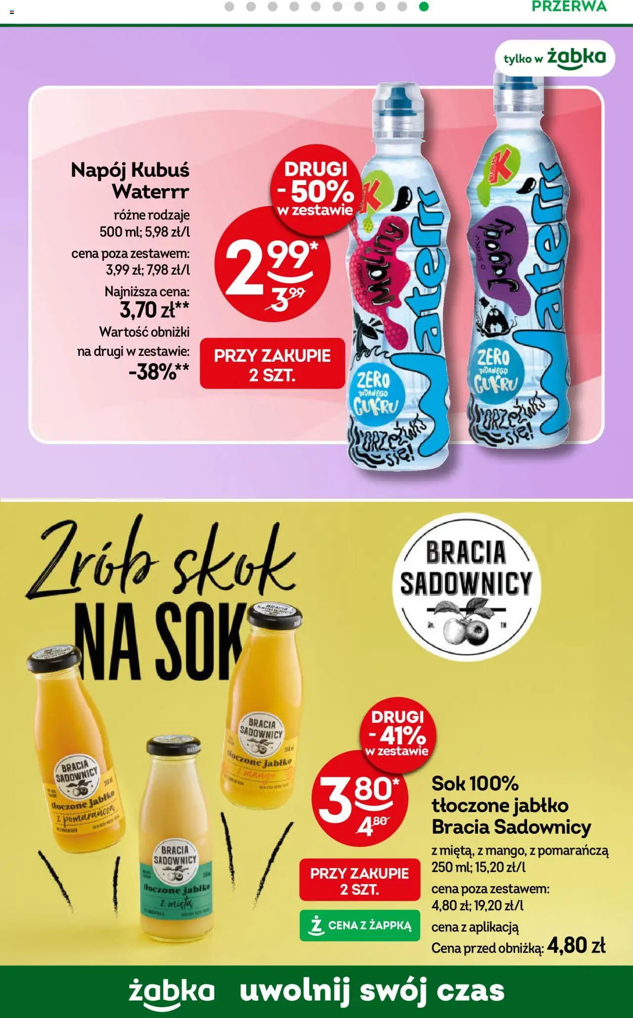 Żabka Gazetka od 04.06.2025 | Strona: 85 | Produkty: Sok