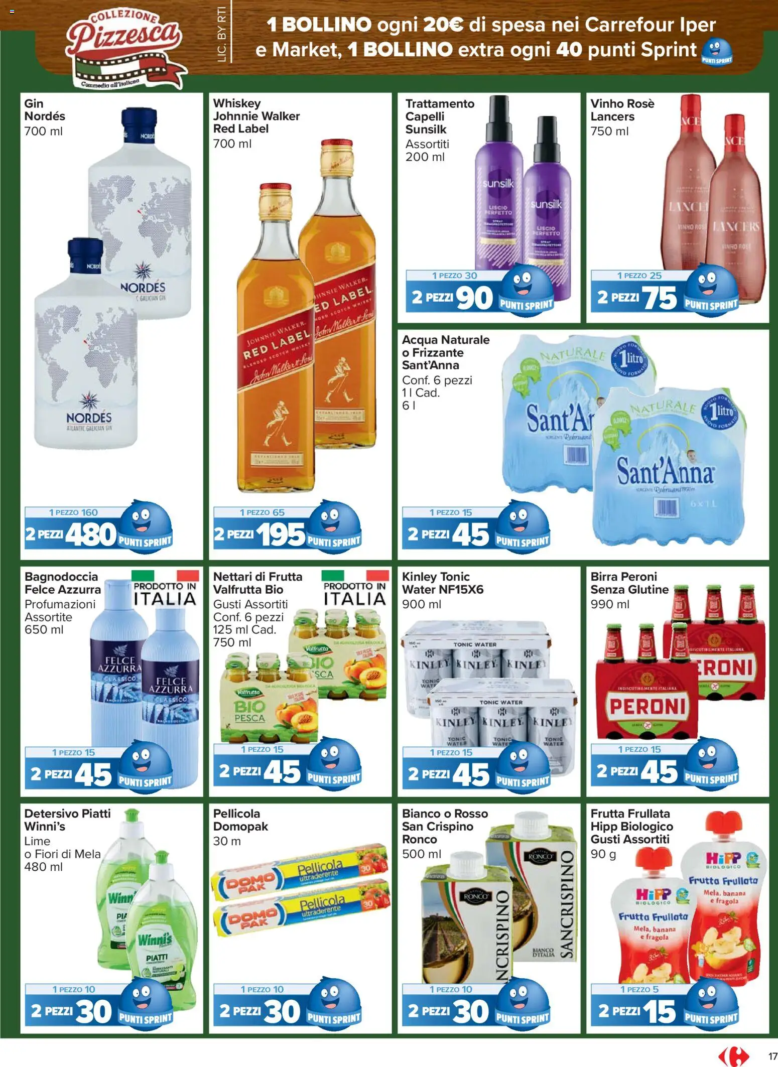 Volantino Carrefour del 15.01.2026 | Pagina: 17 | Prodotti: Gin, Frutta, Pesca, Lime