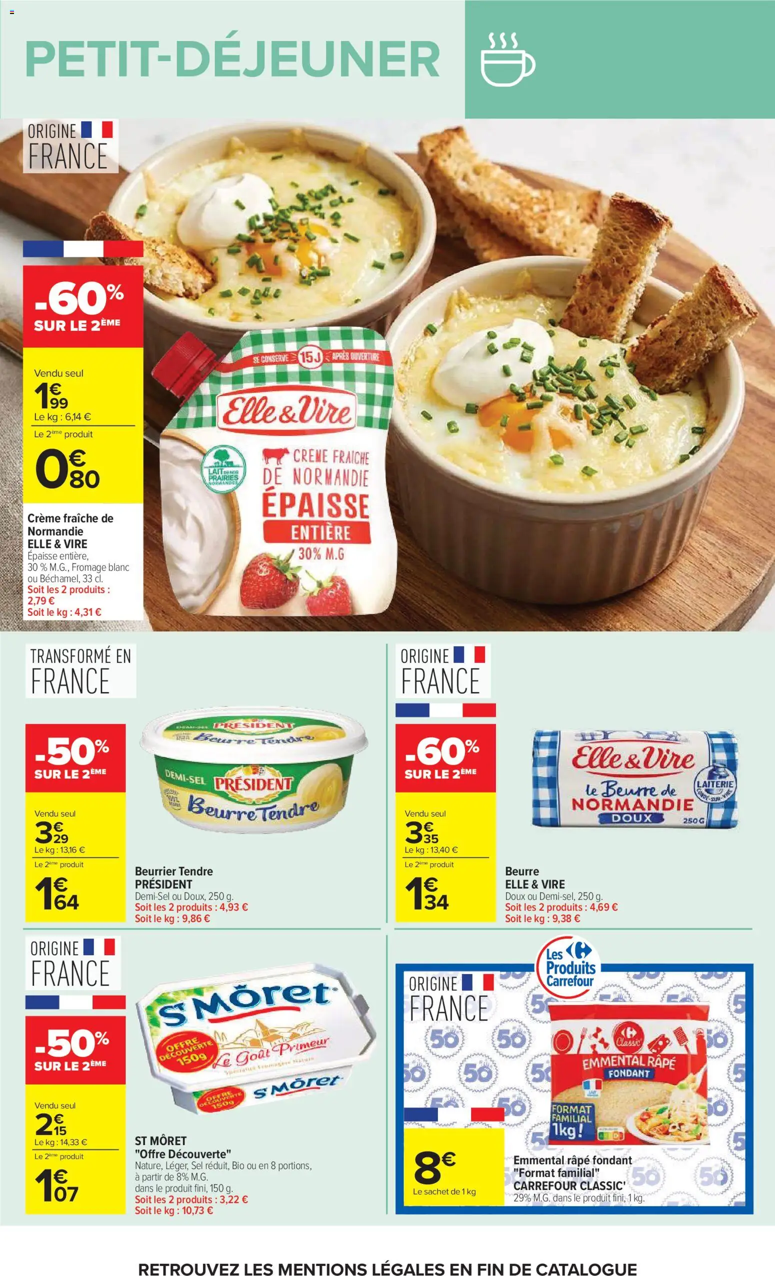{H1} | Page: 17 | Produits: Emmental, Sel, Beurre, Crème fraiche