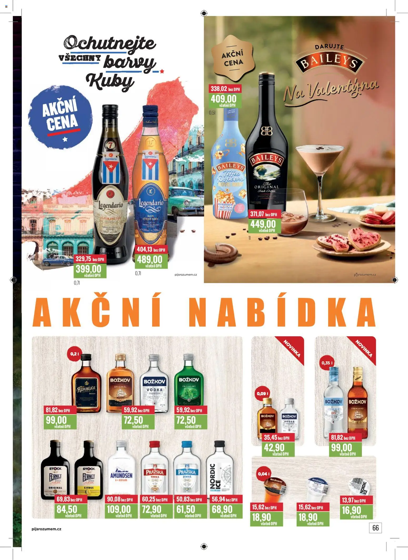 Ratio leták od 01.01.2026 | Strana: 67 | Produkty: Vodka, Božkov, Božkov originál, Baileys