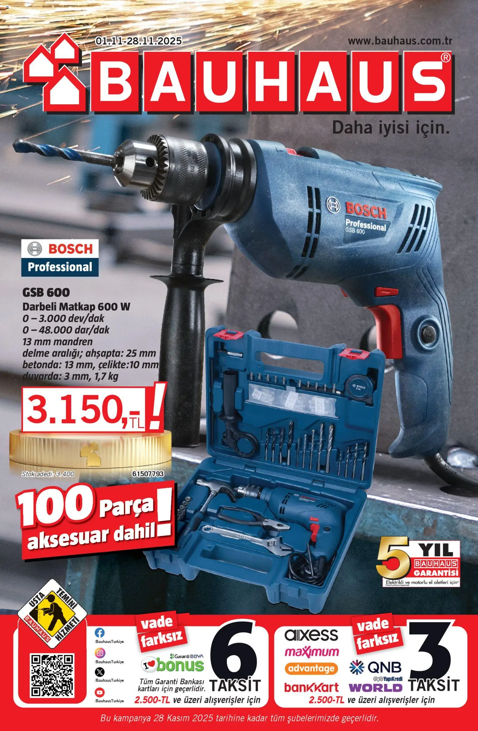 Bauhaus Katalog - 01.11.2025 tarihinden itibaren geçerlidir | Sayfa: 1