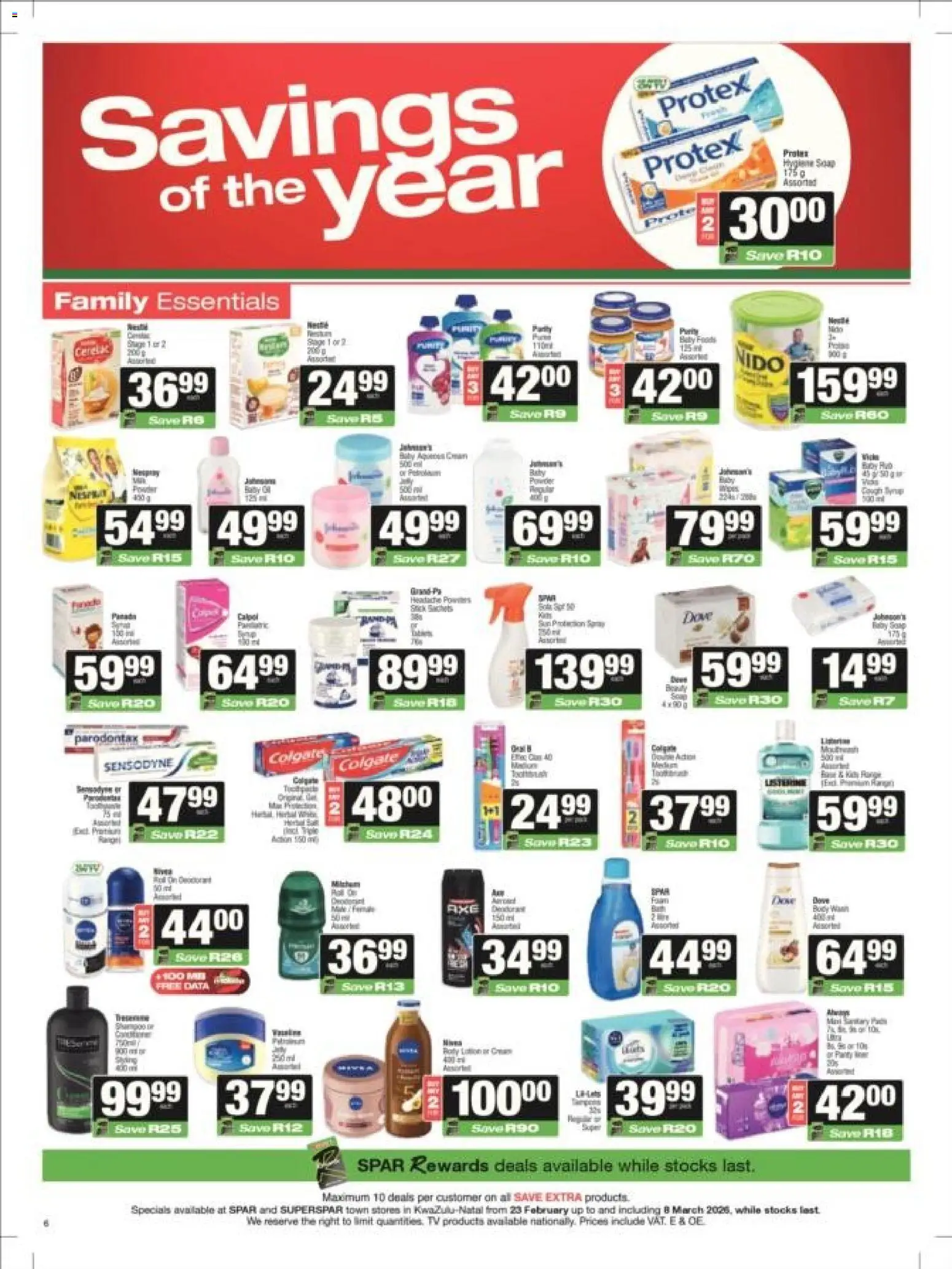New Superspar catalogue – valid from 23.02.2026 | Page: 6 | Products: Data, TV