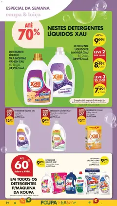 Pré-visualização DETERGENTE LÍQUIDO XAU Lavanda, 130 Doses válido de 27.01.2026 | Página: 36 | Produtos: Flores, Perfume, Pó, Sabão