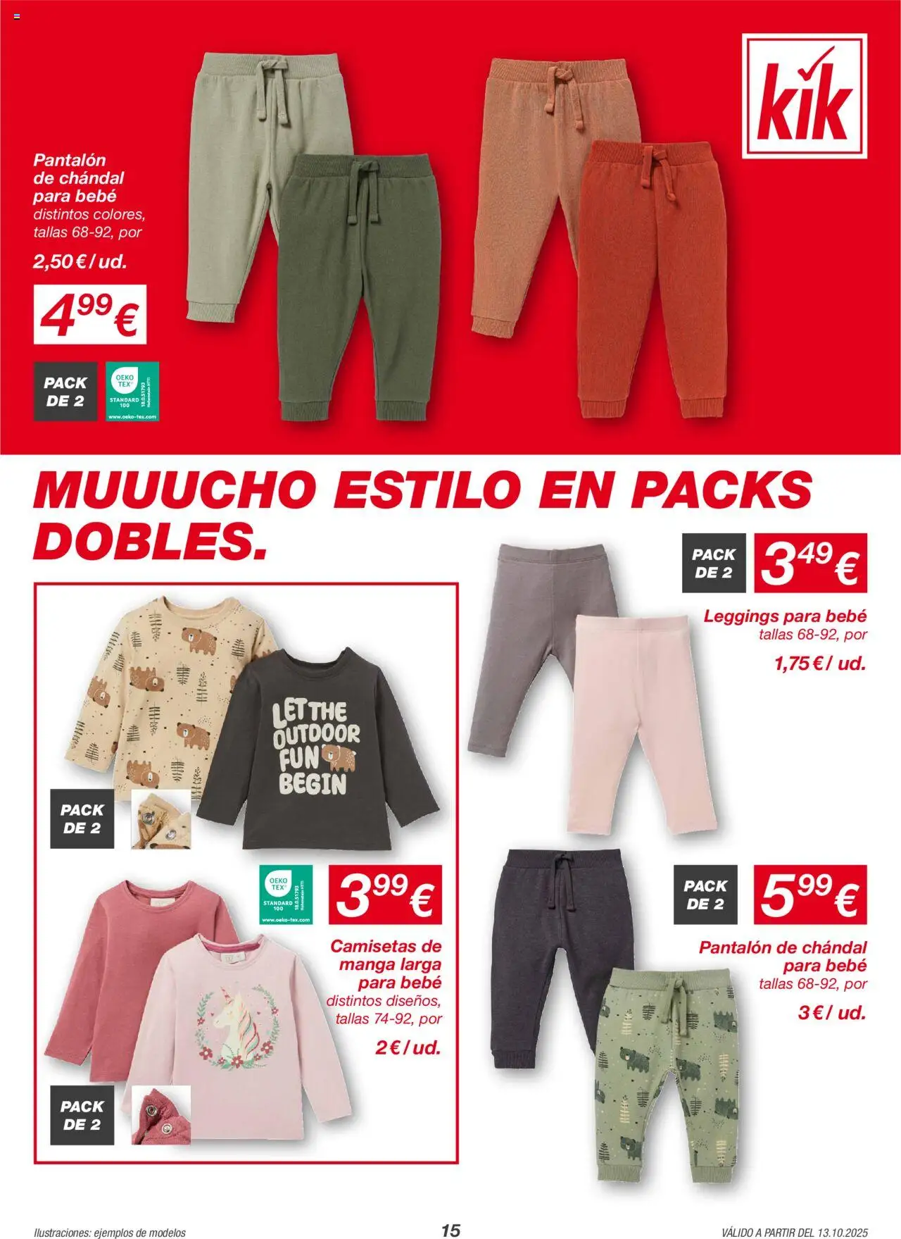 KIK folleto │ válido desde el 20.10.2025 | Página: 15 | Productos: Pantalón de chándal