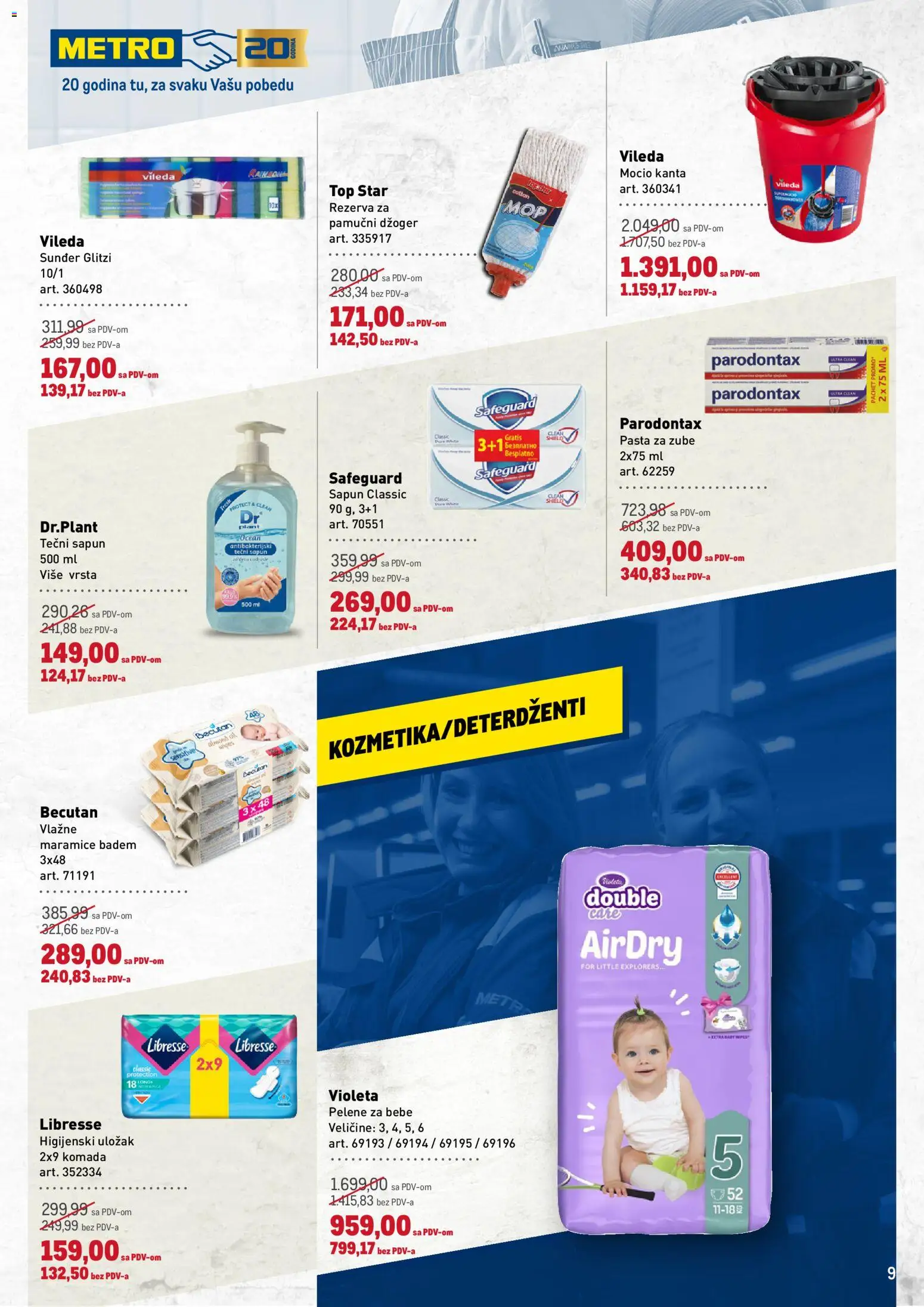 Metro katalog - važi od 13.11.2025 | Strana: 9 | Proizvode: Badem, Sapun, Vlažne maramice, Pasta za zube
